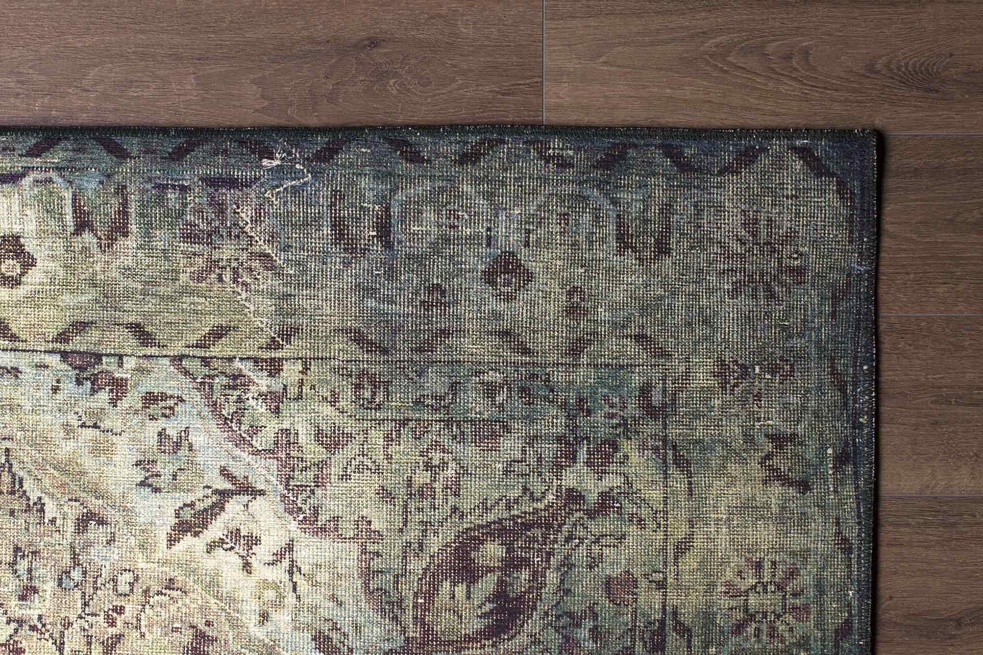 Rene Rug Oriental Persian Teal Green Rug