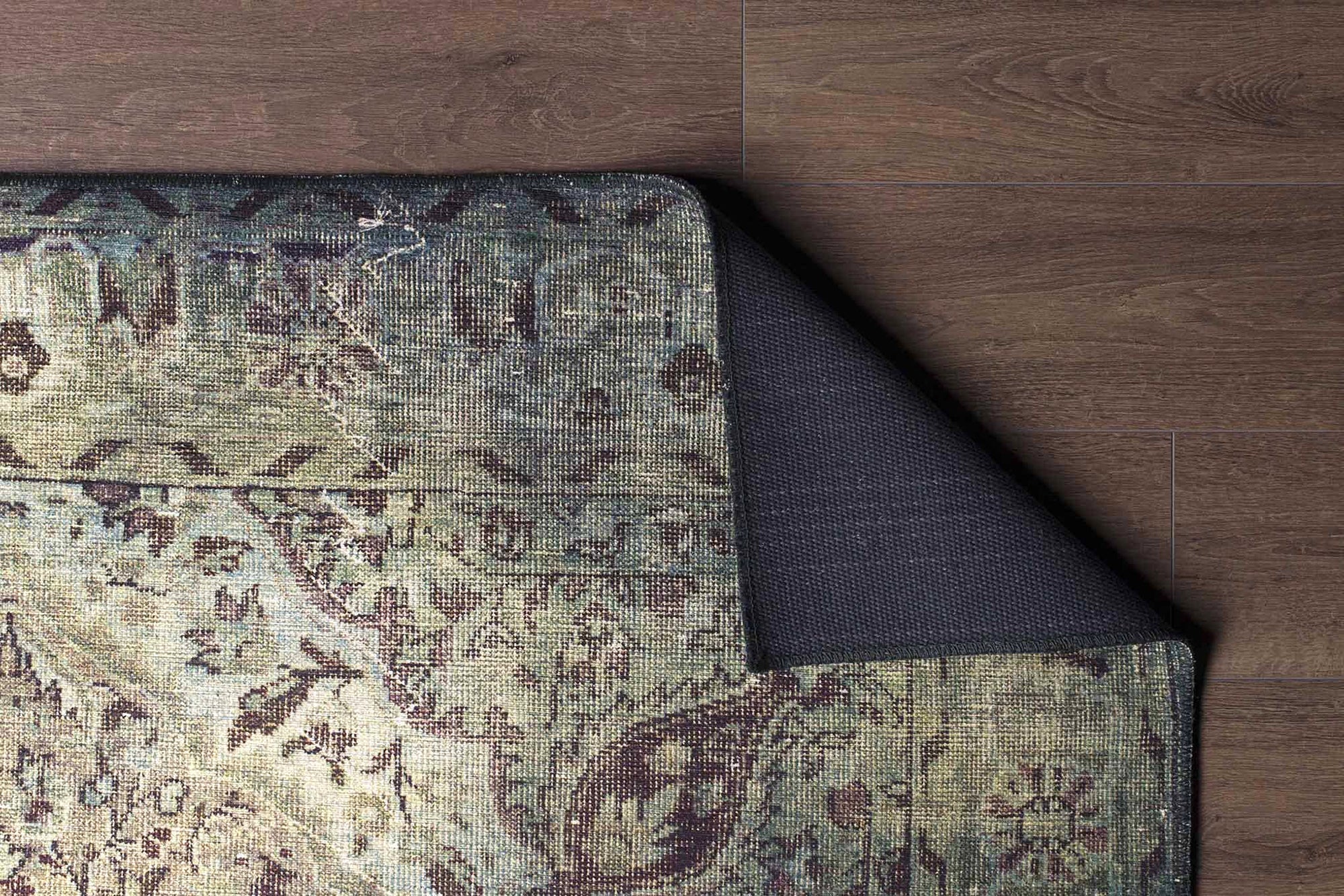 Rene Rug Oriental Persian Teal Green Rug