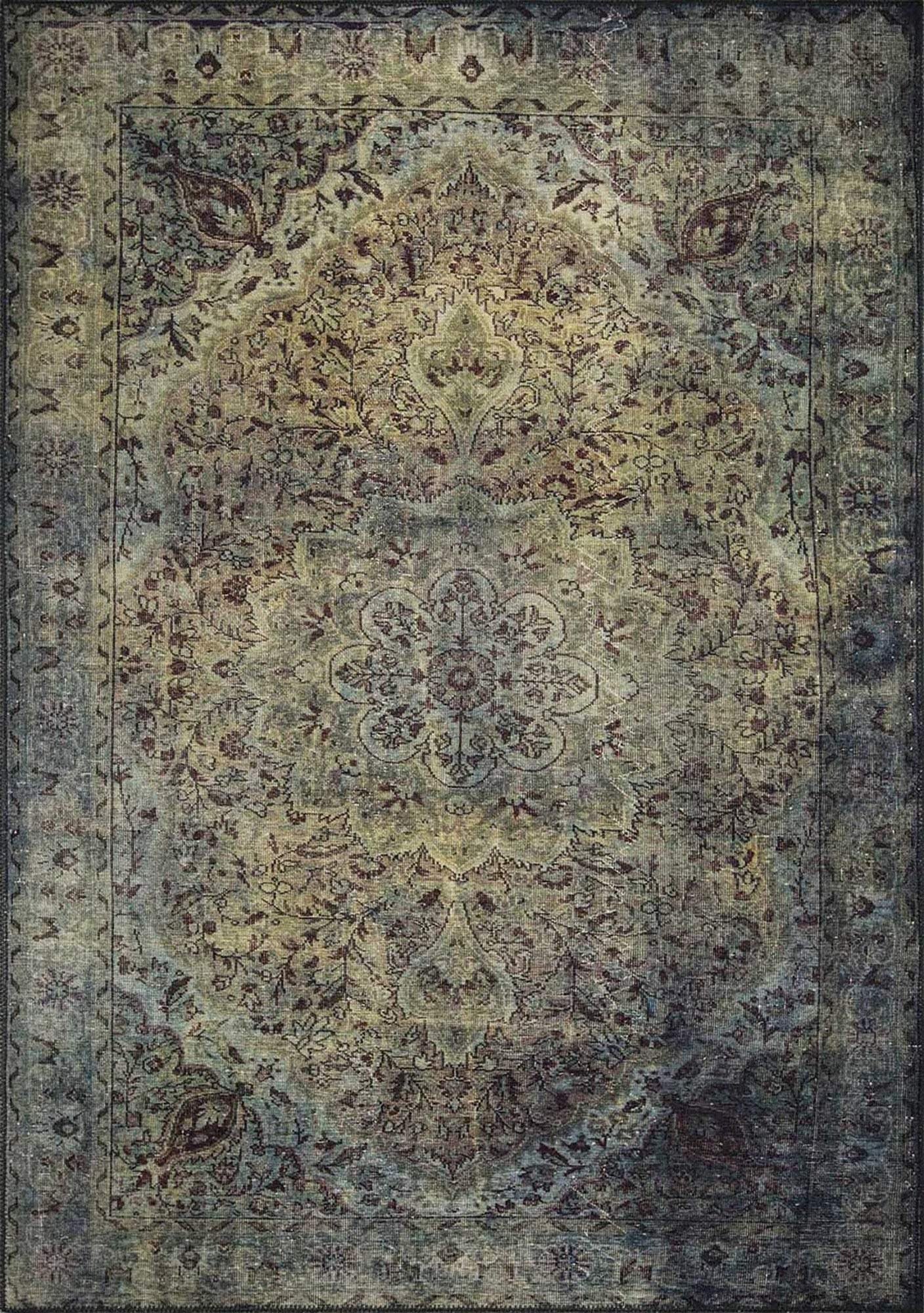 Rene Rug Oriental Persian Teal Green Rug