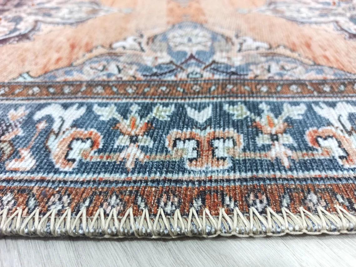 Rida-Runner Turkish Orange Vintage Runner Rug