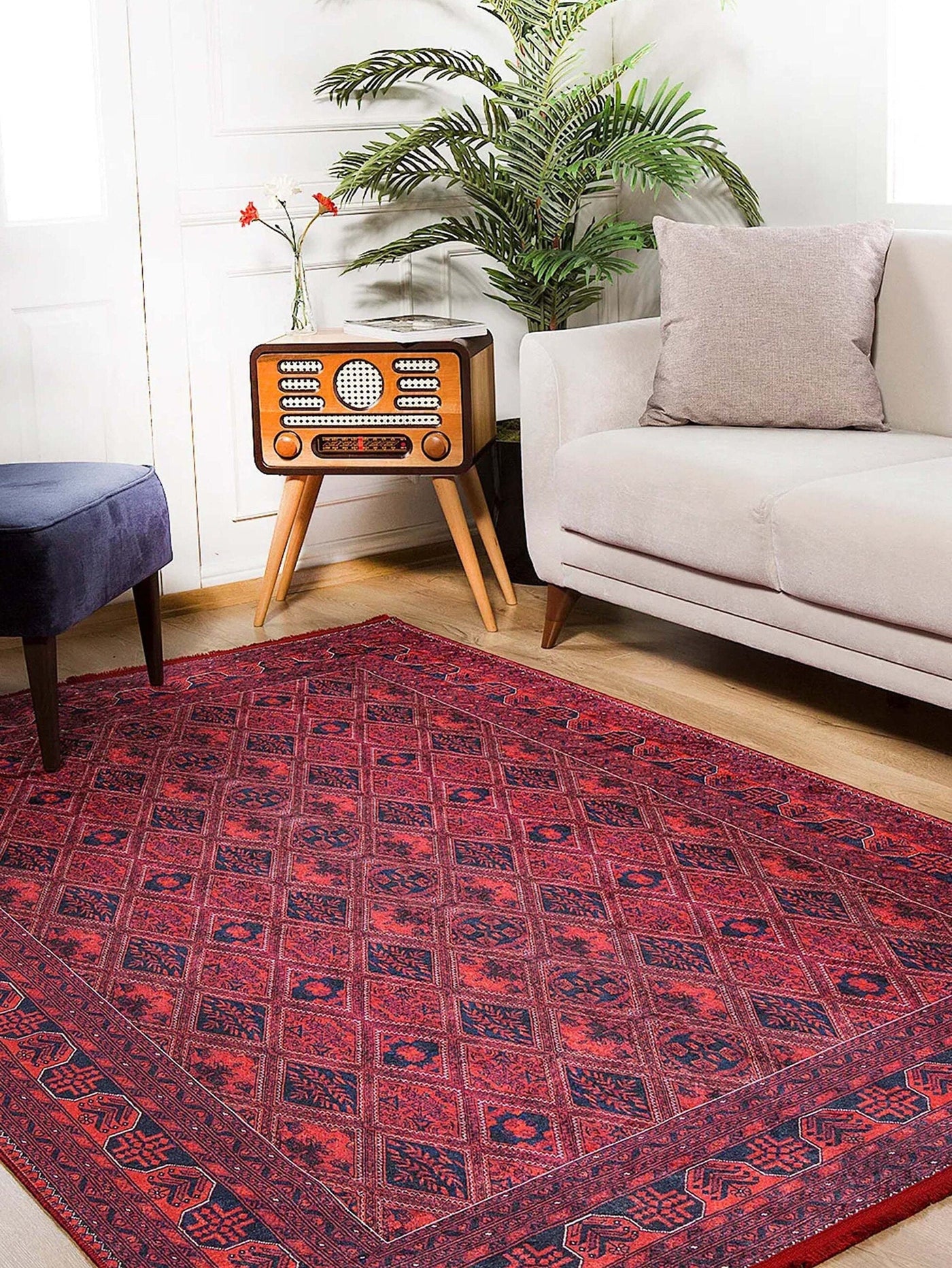 Rifa Burgundy Red Rug – fame