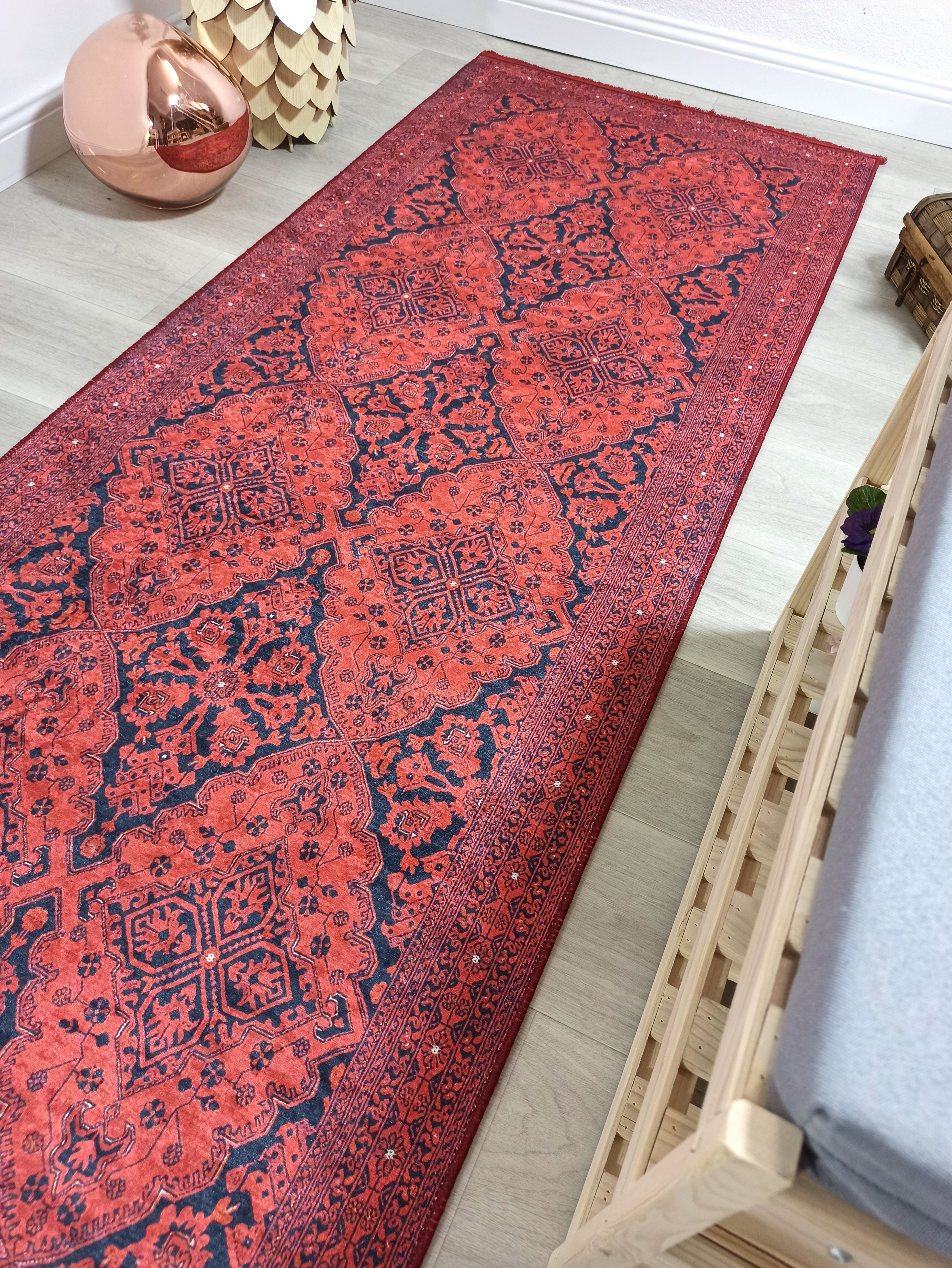 Rihab Red Afghan Oriental Rug