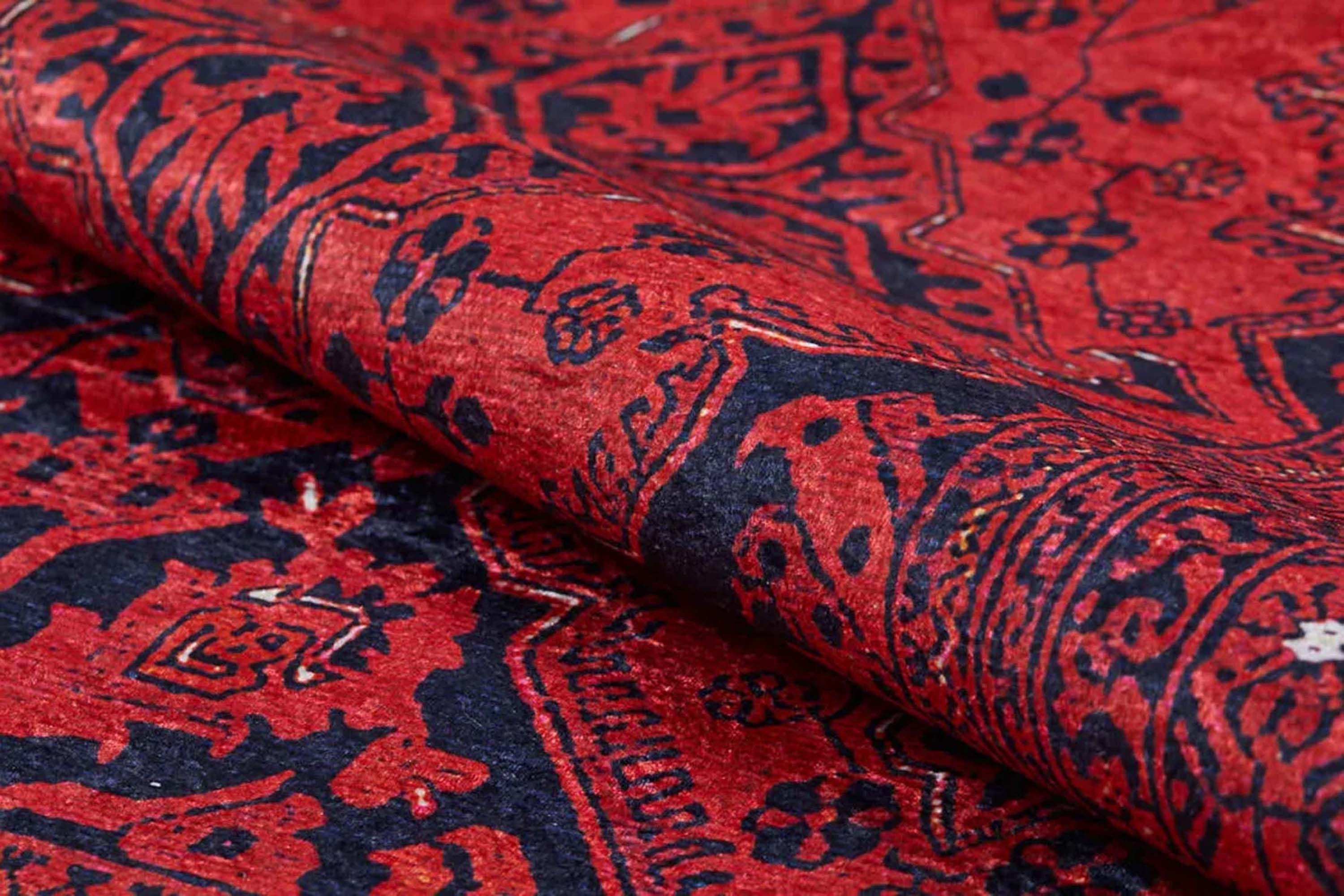Rihab Red Afghan Oriental Rug