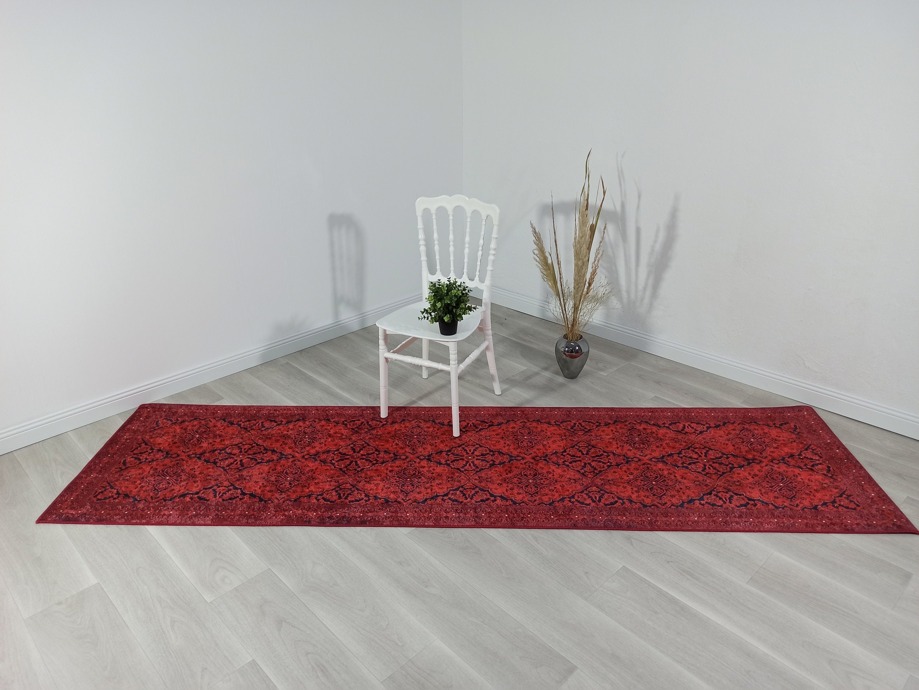 Rihab Red Afghan Oriental Rug