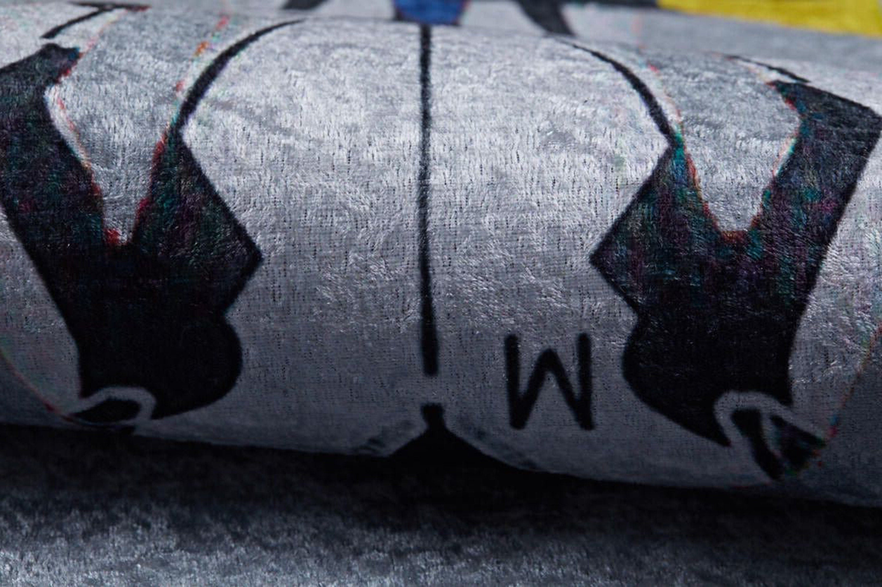 RoadF Traffic Map Kids Gray Play Rug