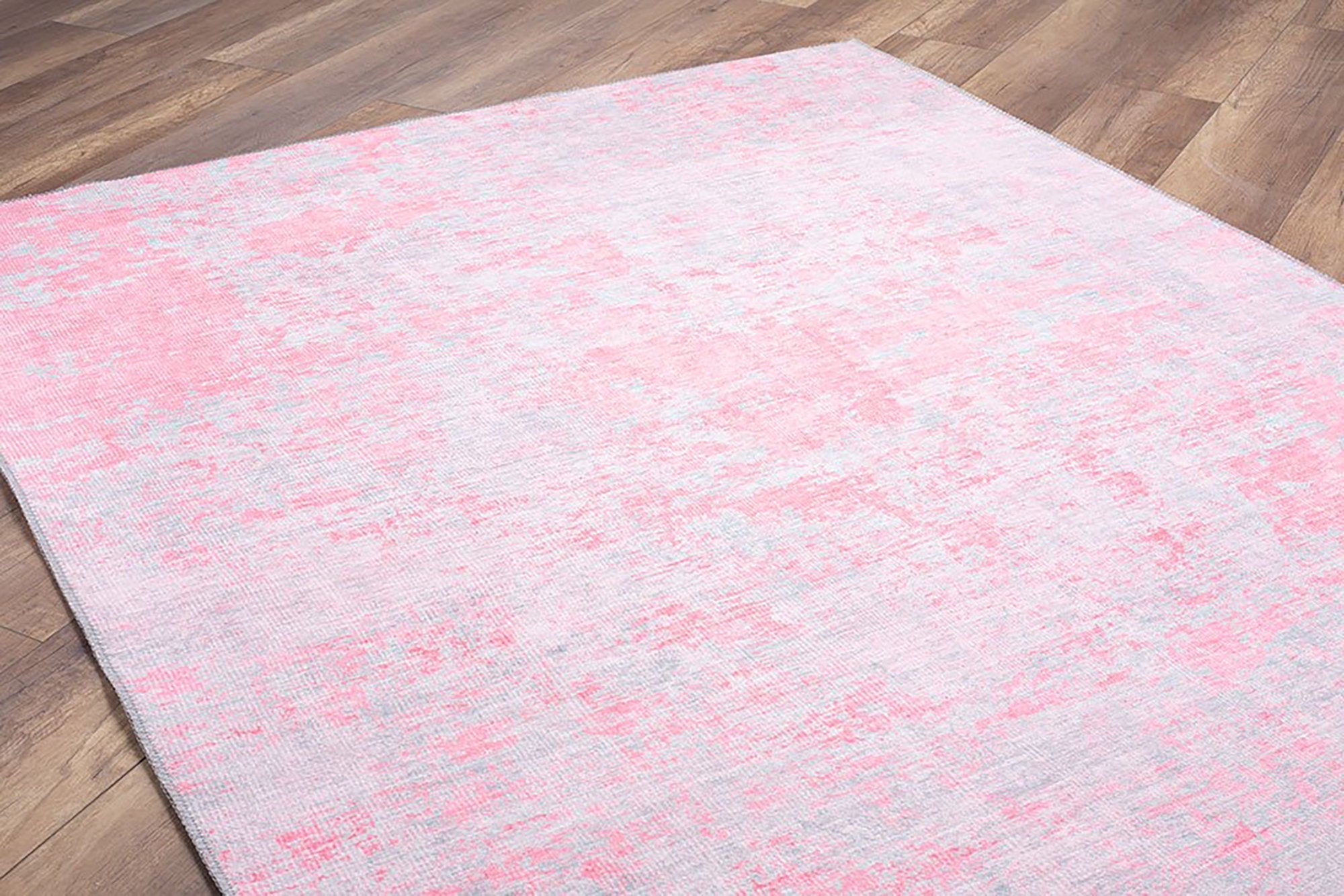 Rossa Abstract Pink Gray Rug