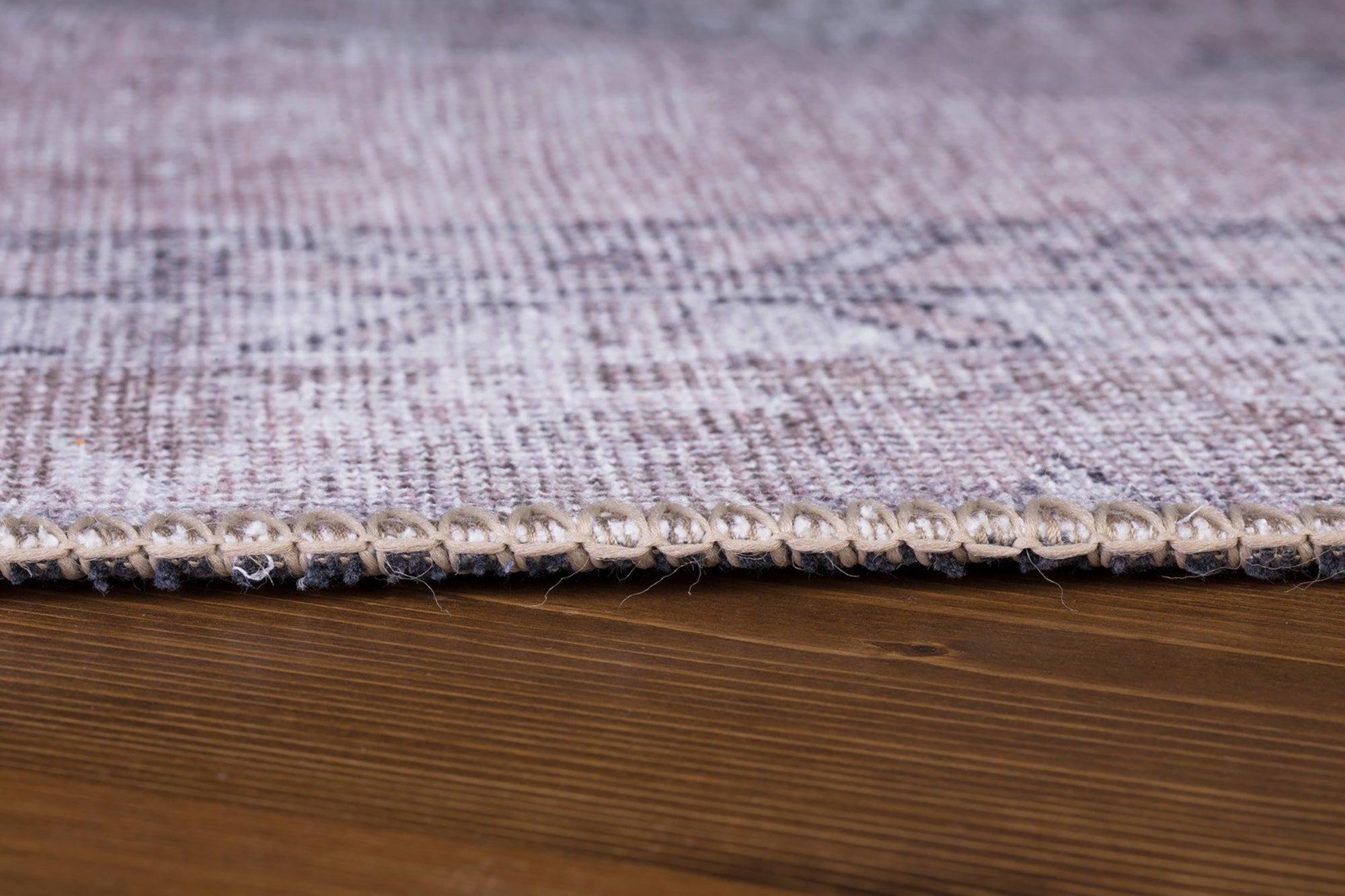 Safa Rug Turkish Faded Vintage Pink Gray Rug