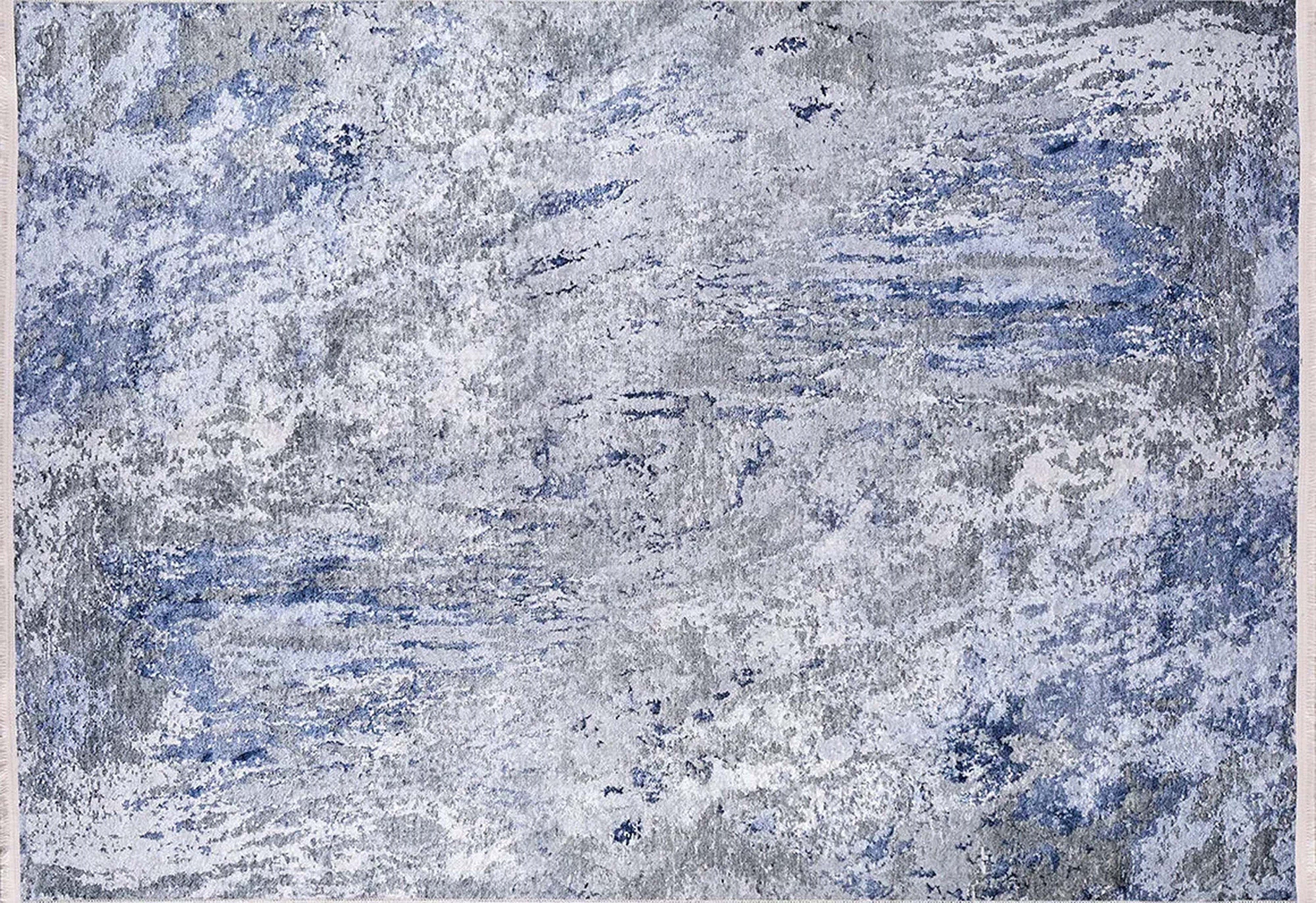 Saka Abstract Blue Gray Rug