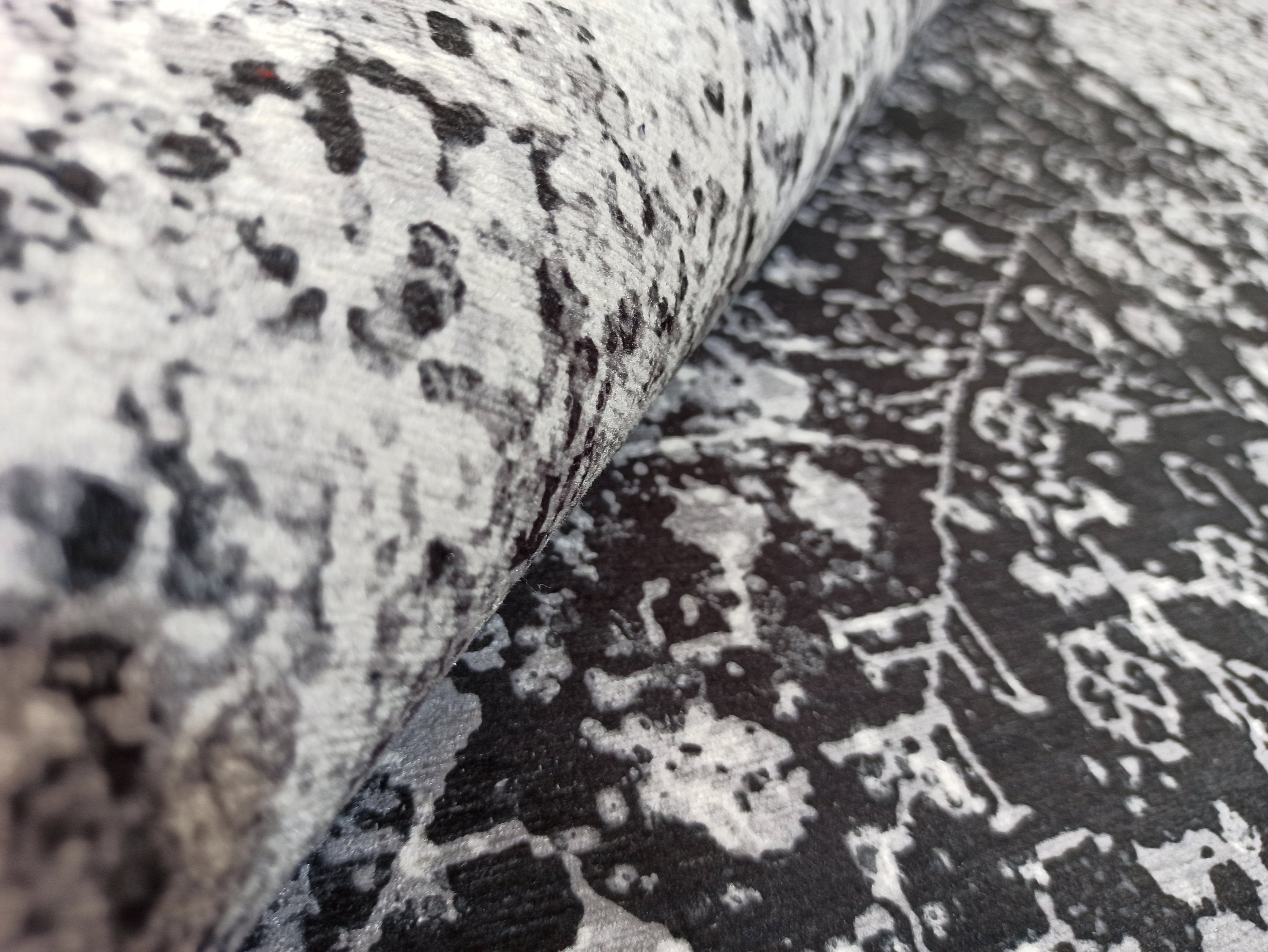 Sala Modern Black Gray Striped Rug