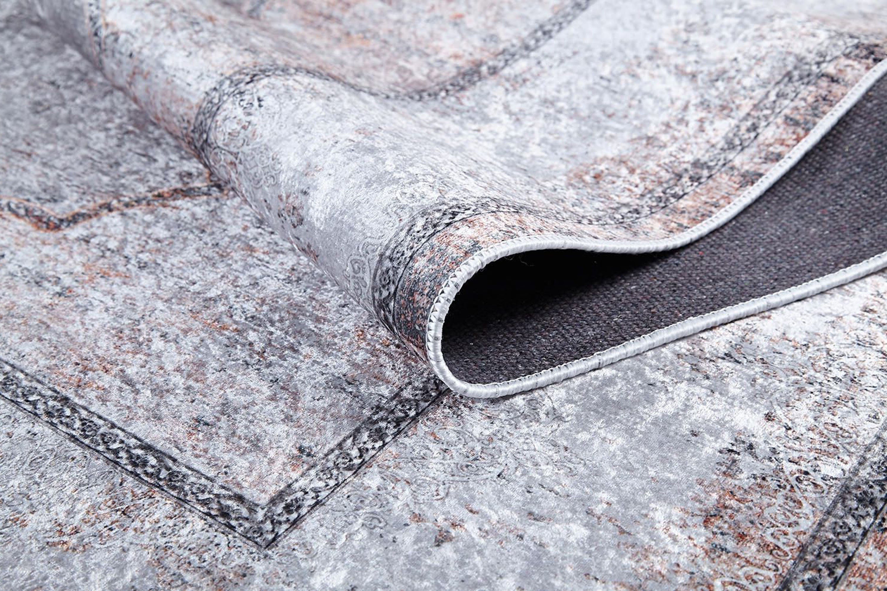 Sali Neutral Turkish Ivory Beige Gray Rug