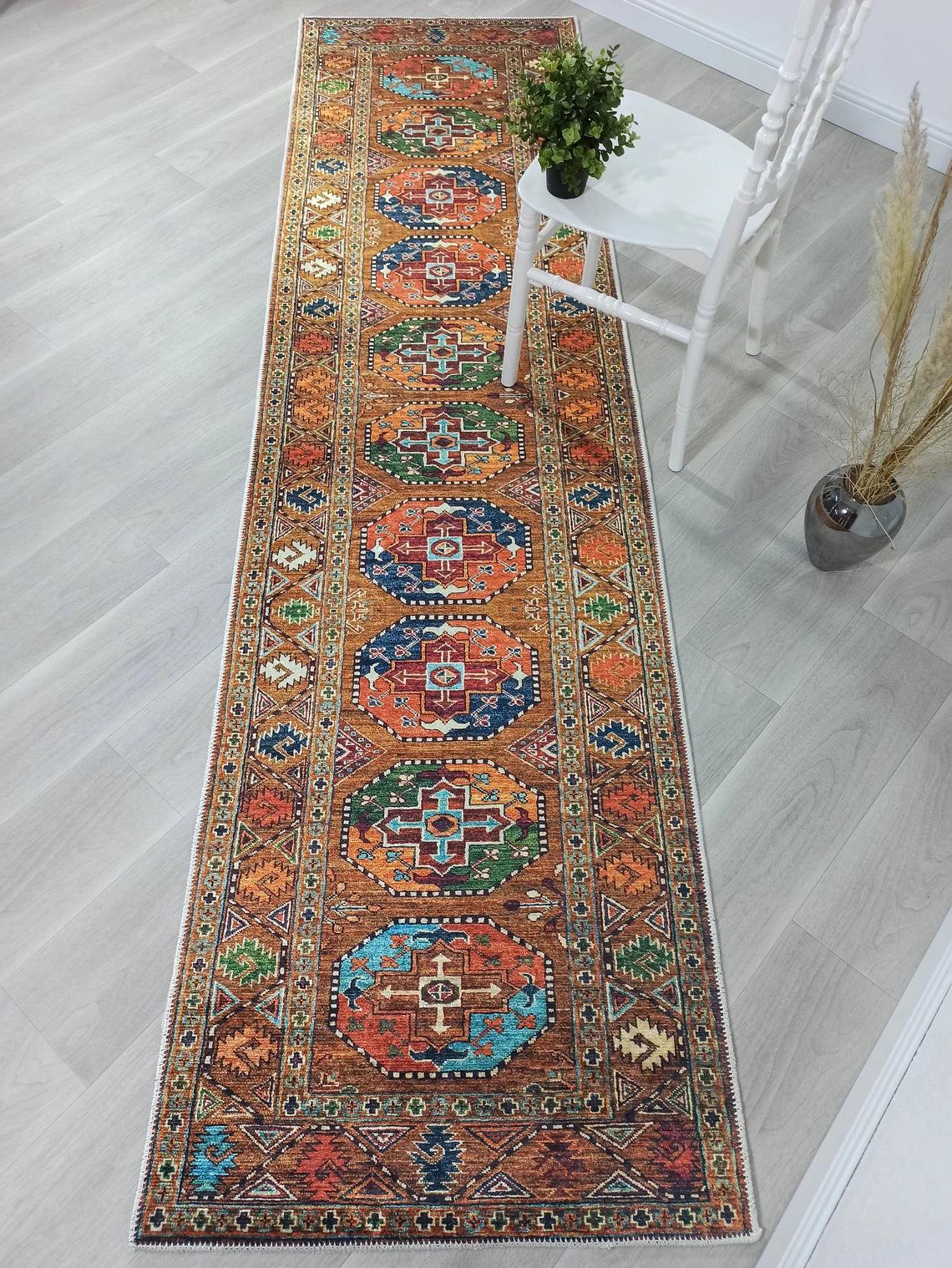 Sanae Rug Turkish Geometric Multi Color Rug