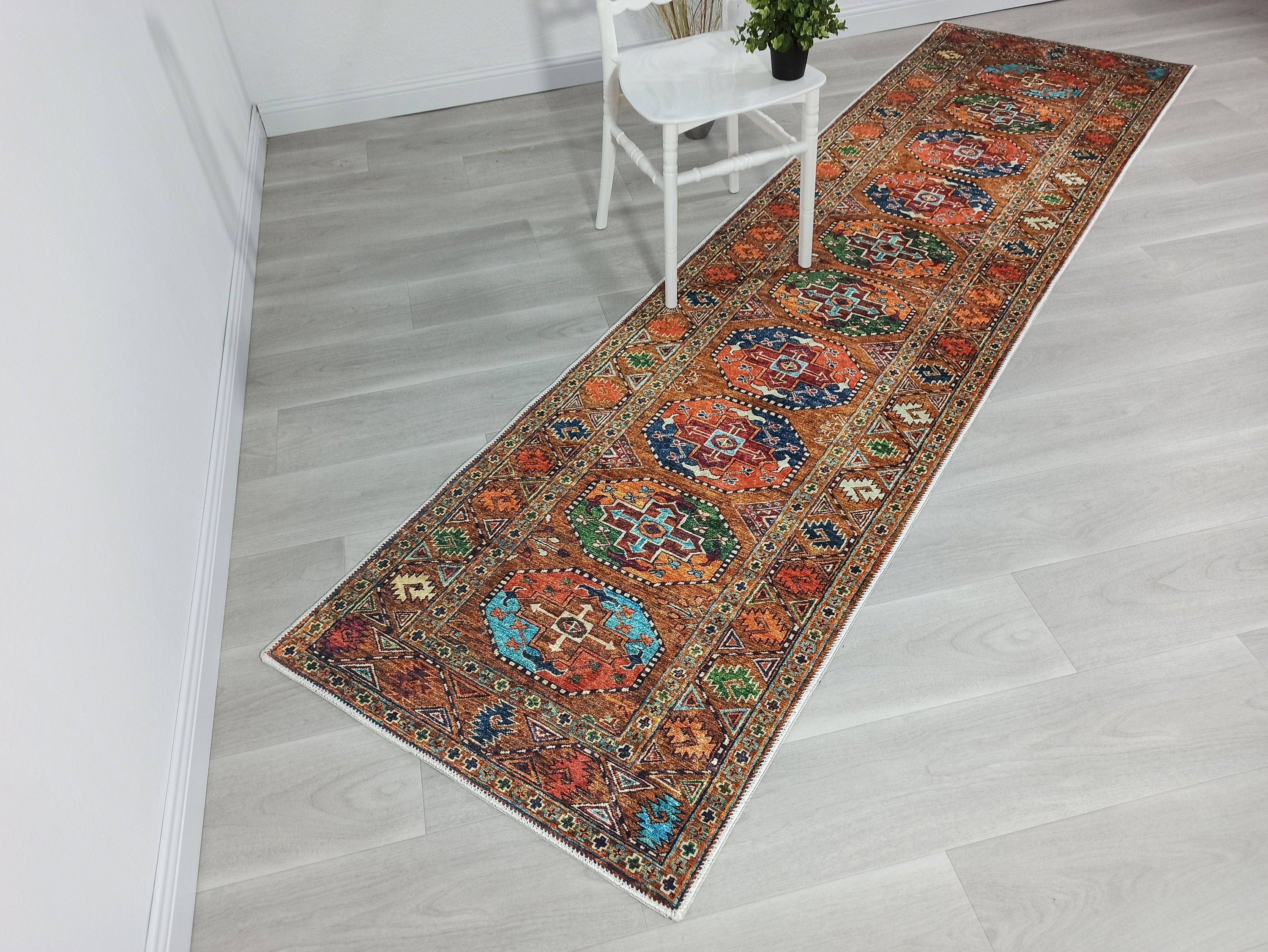 Sanae Rug Turkish Geometric Multi Color Rug
