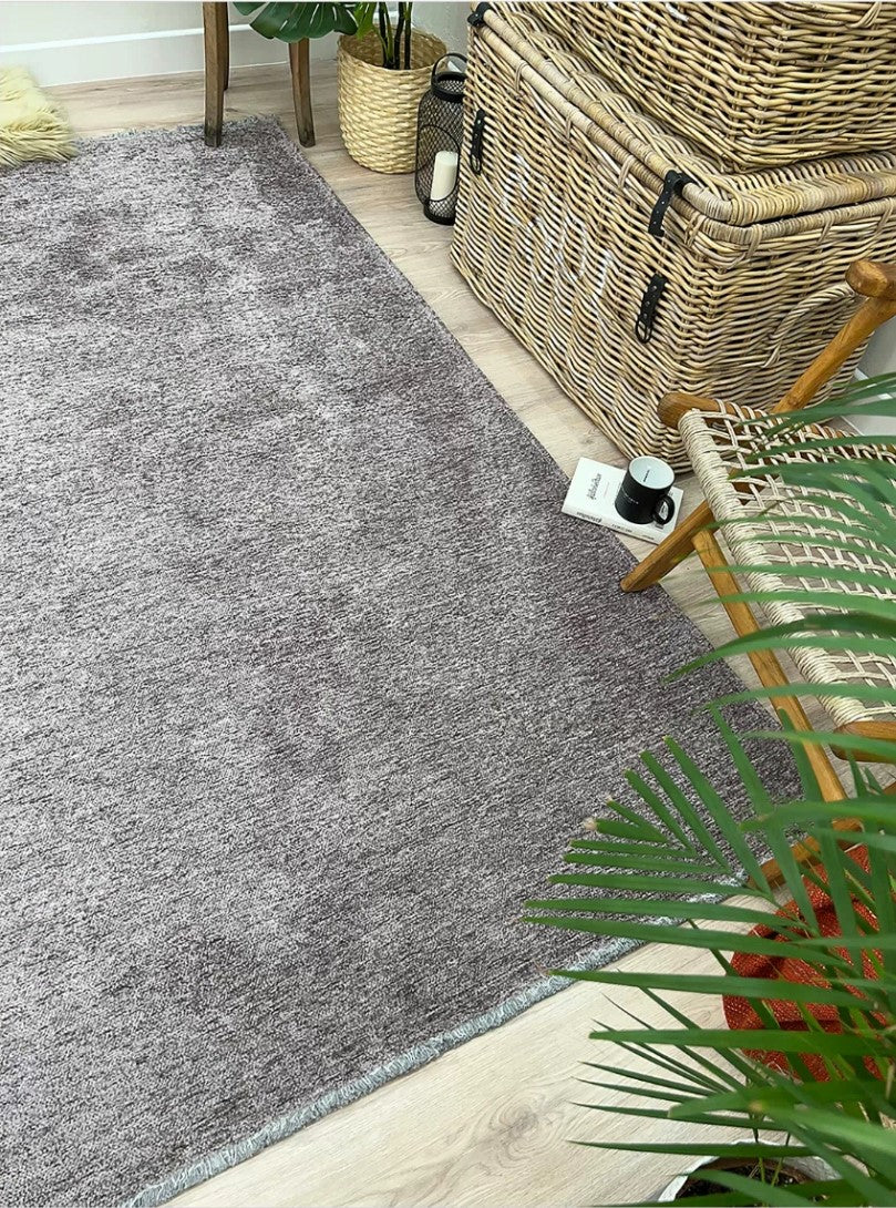 Boho Flatweave Rug, Soft Plain Minimalist Modern Home Décor Boho Chic Area Rugs Runner