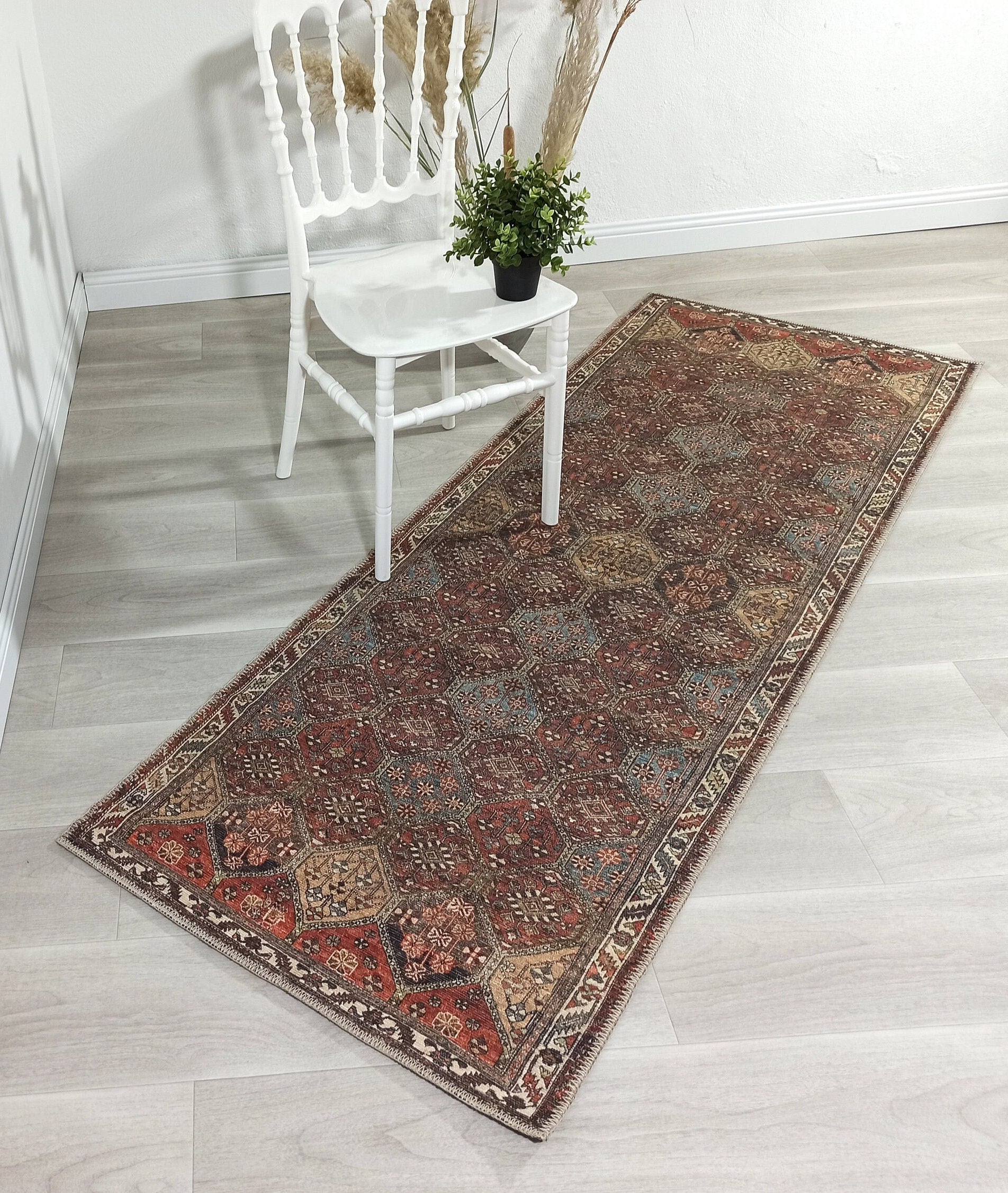 Viona Turkish Brown earth tone Oushak Rug