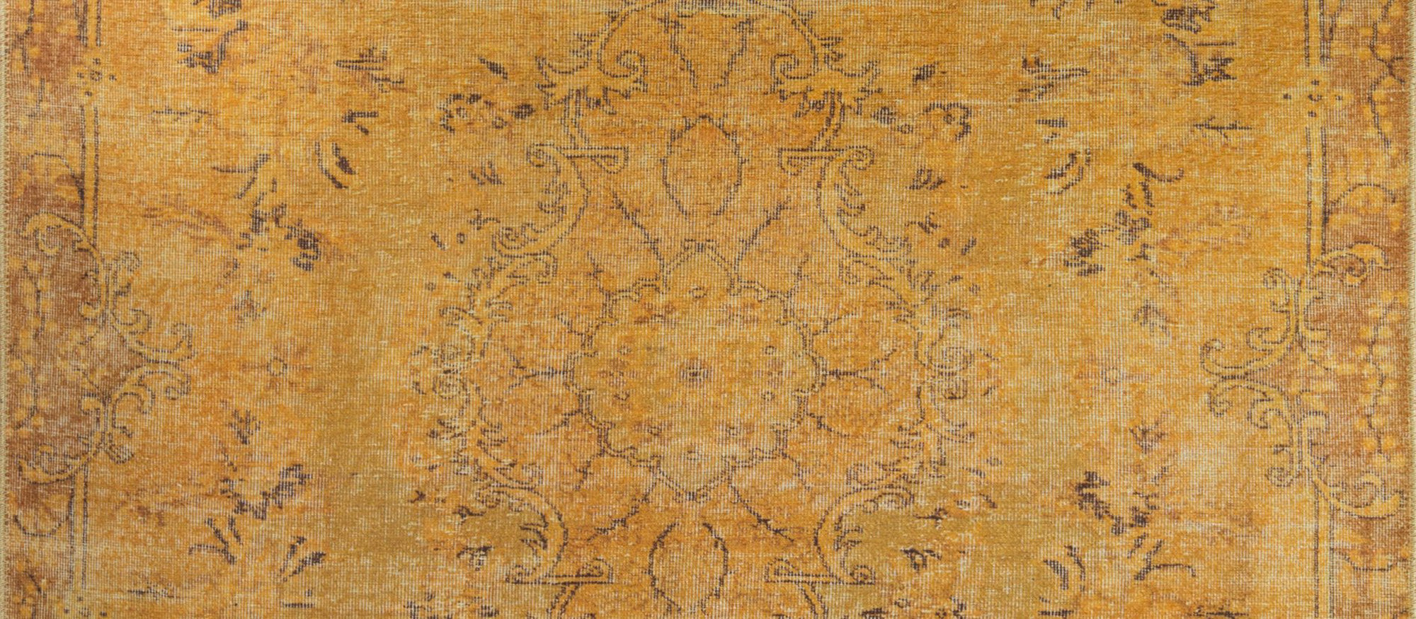 Sila Turkish Gold Orange Brown Rug