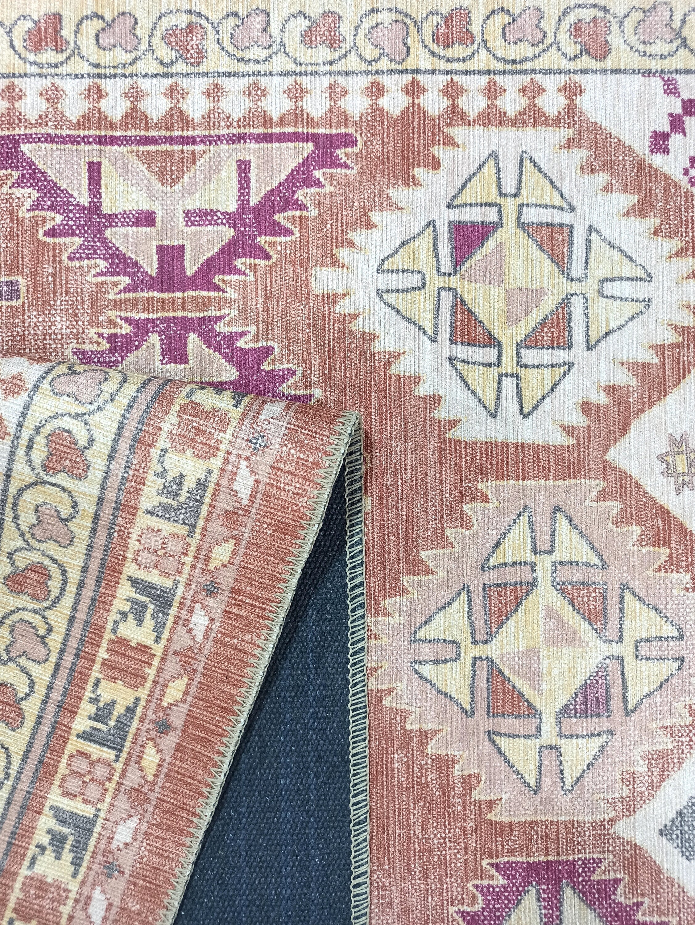 Louane Soft Herki Brown Vintage Rug