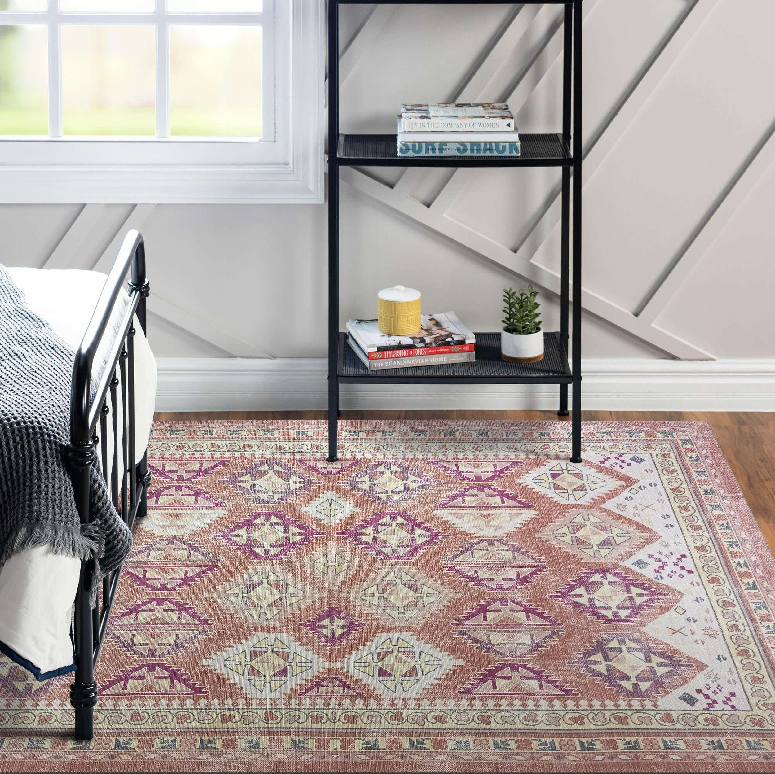 Louane Soft Herki Brown Vintage Rug