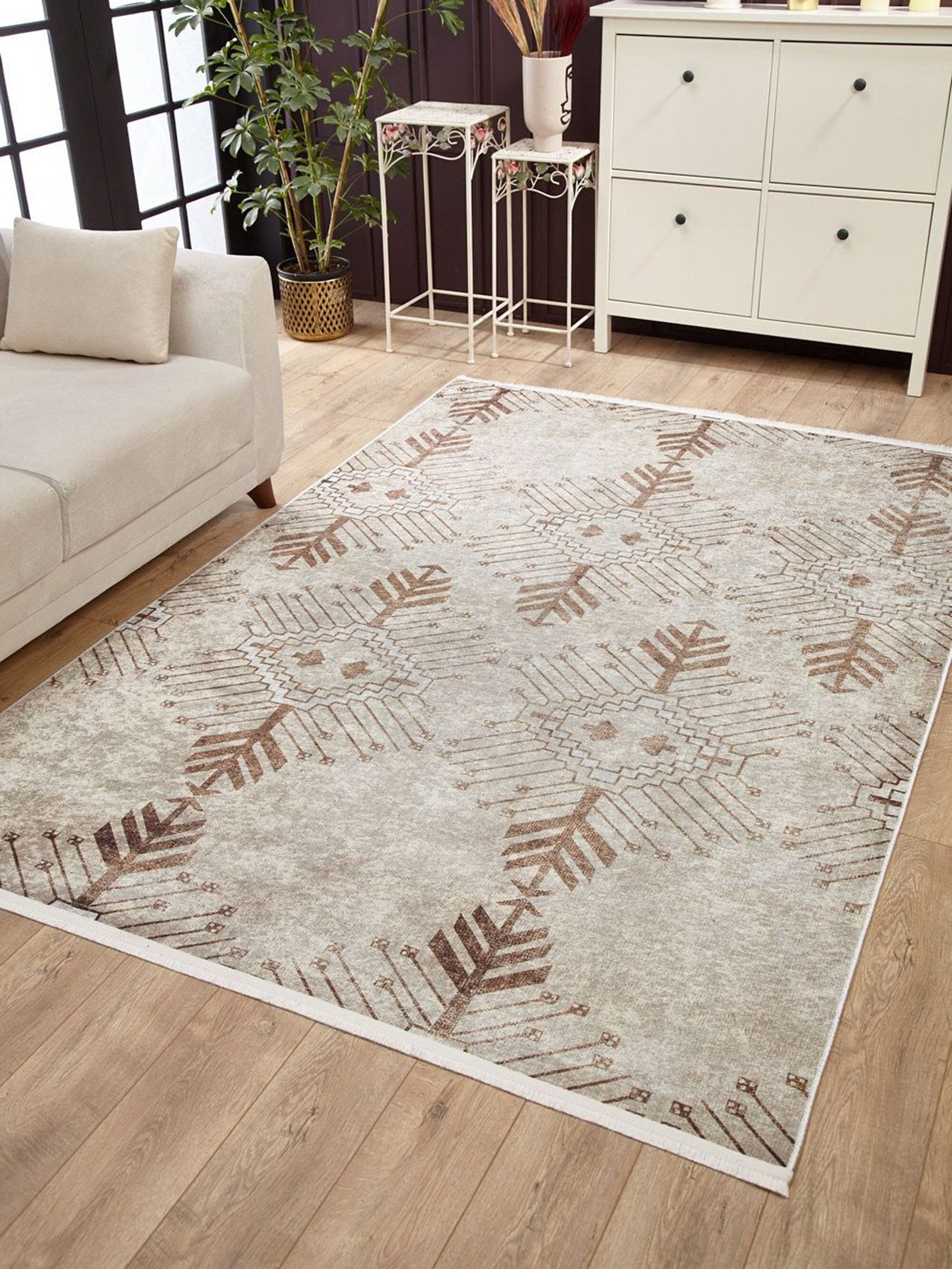 Suka Bohemian Beige Rug