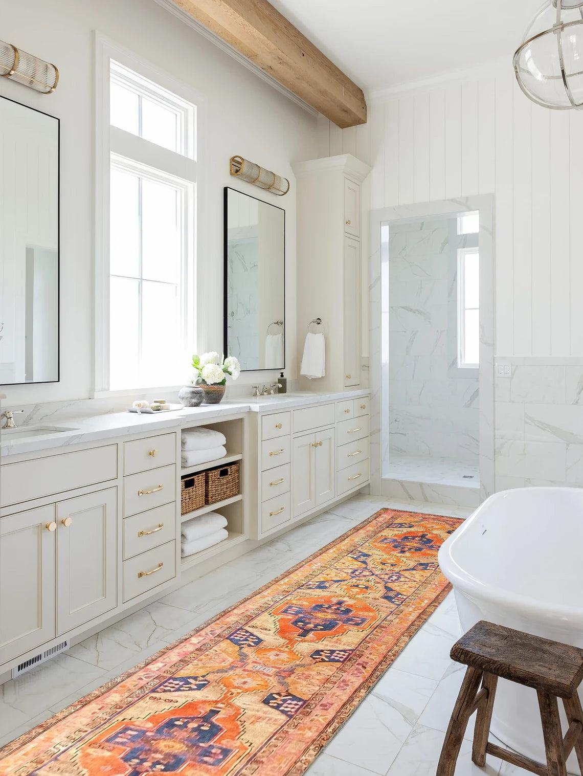 Talma Turkish Yellow Orange Pink Rug