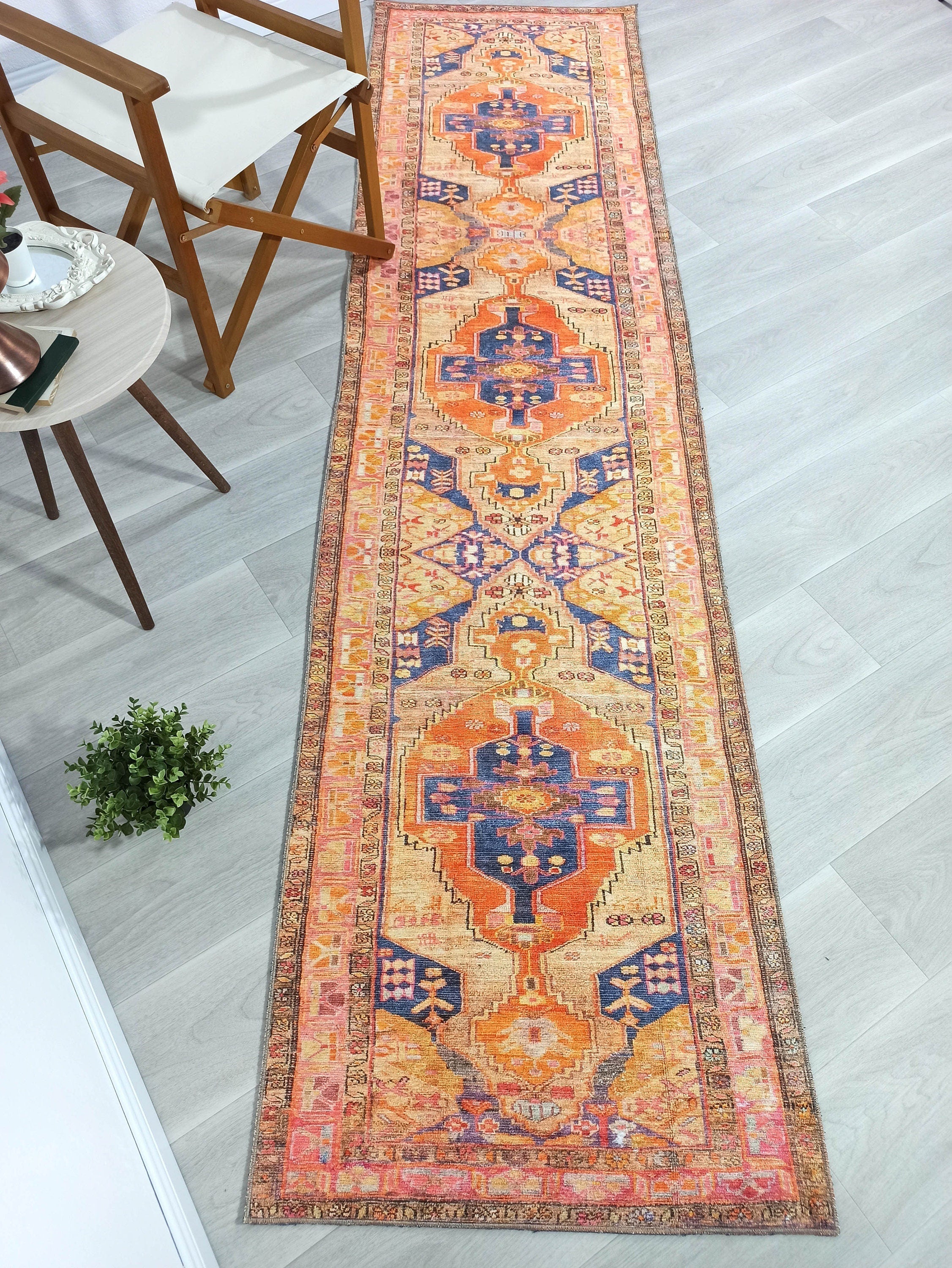 Talma Turkish Yellow Orange Pink Rug