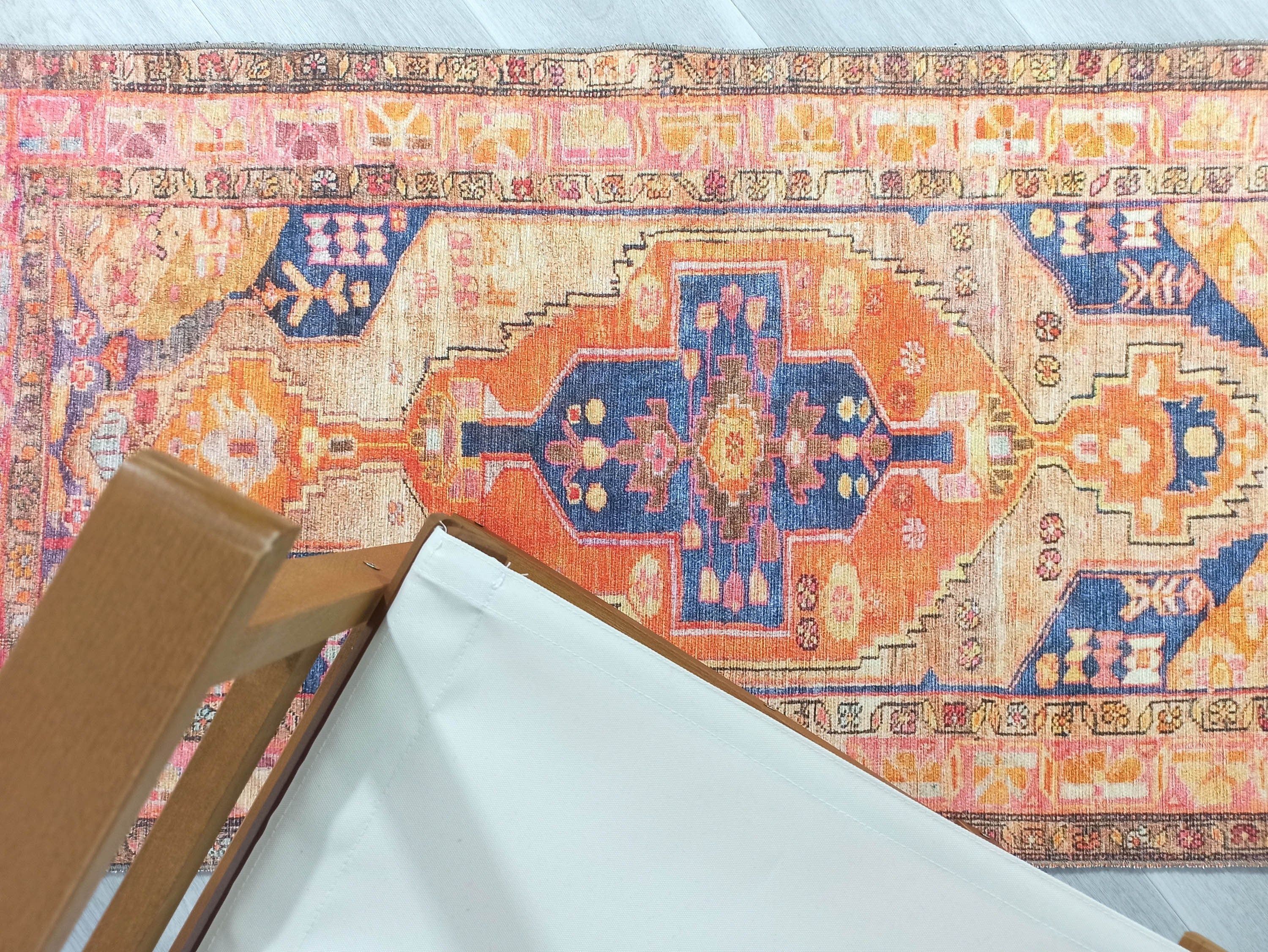 Talma Turkish Yellow Orange Pink Rug