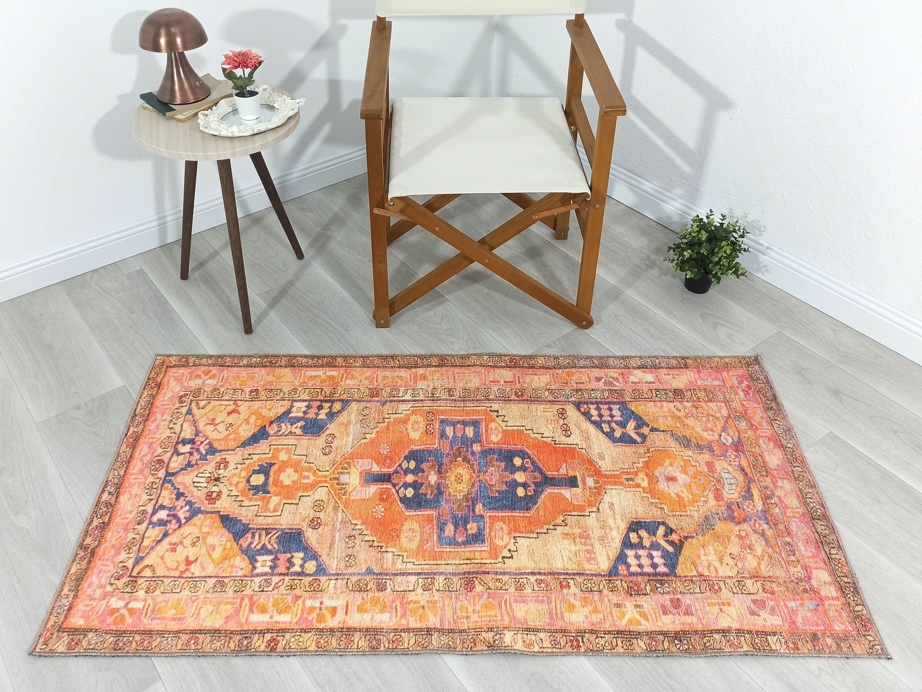Talma Turkish Yellow Orange Pink Rug