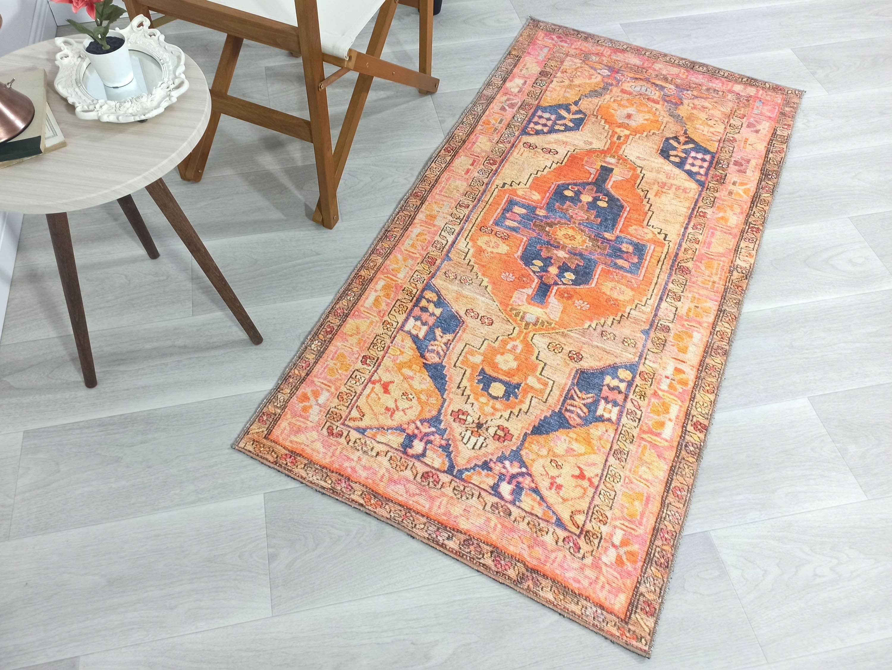 Talma Turkish Yellow Orange Pink Rug