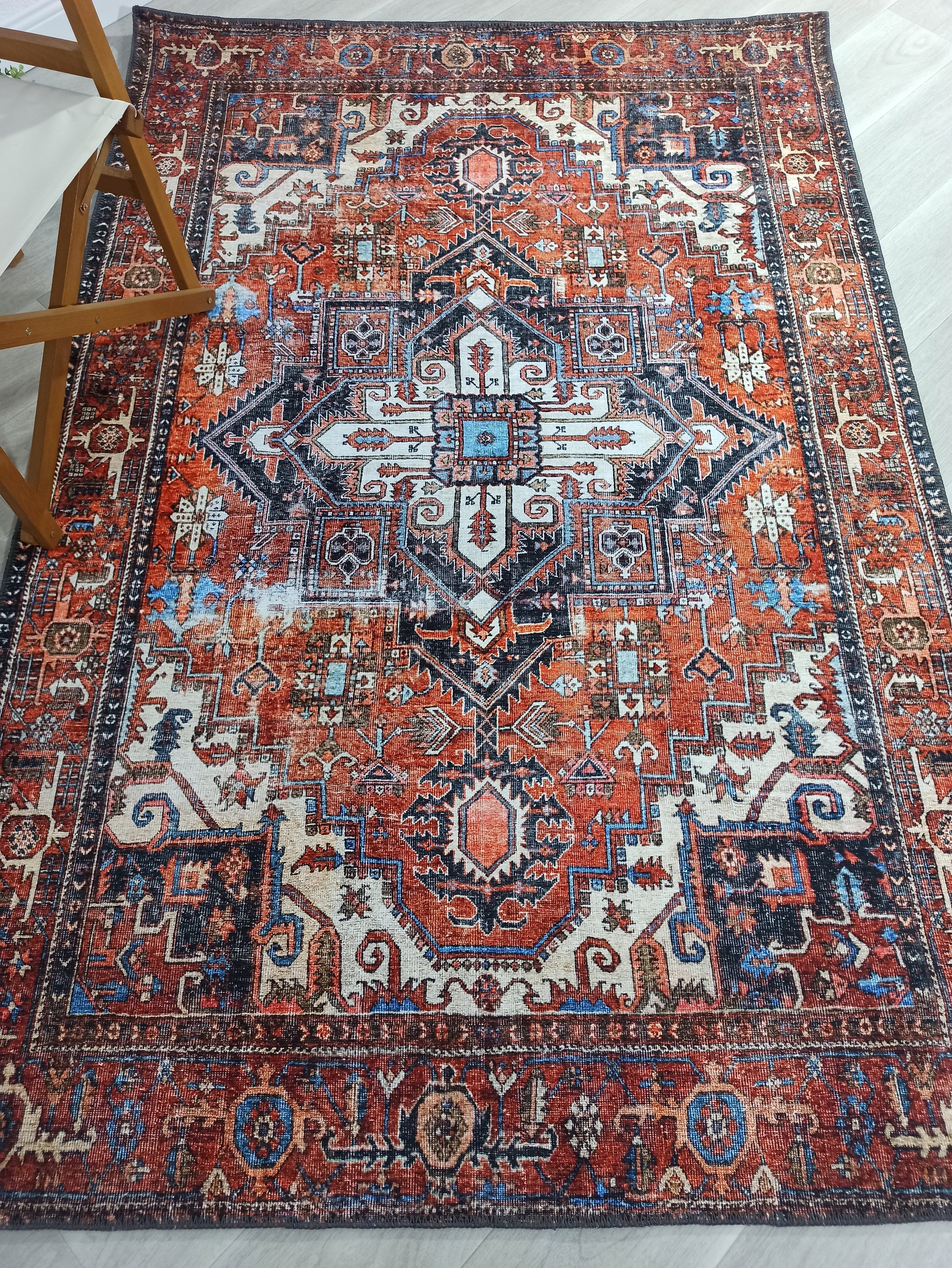 Talya Rug Terracotta Brunt Orange Persian Rug