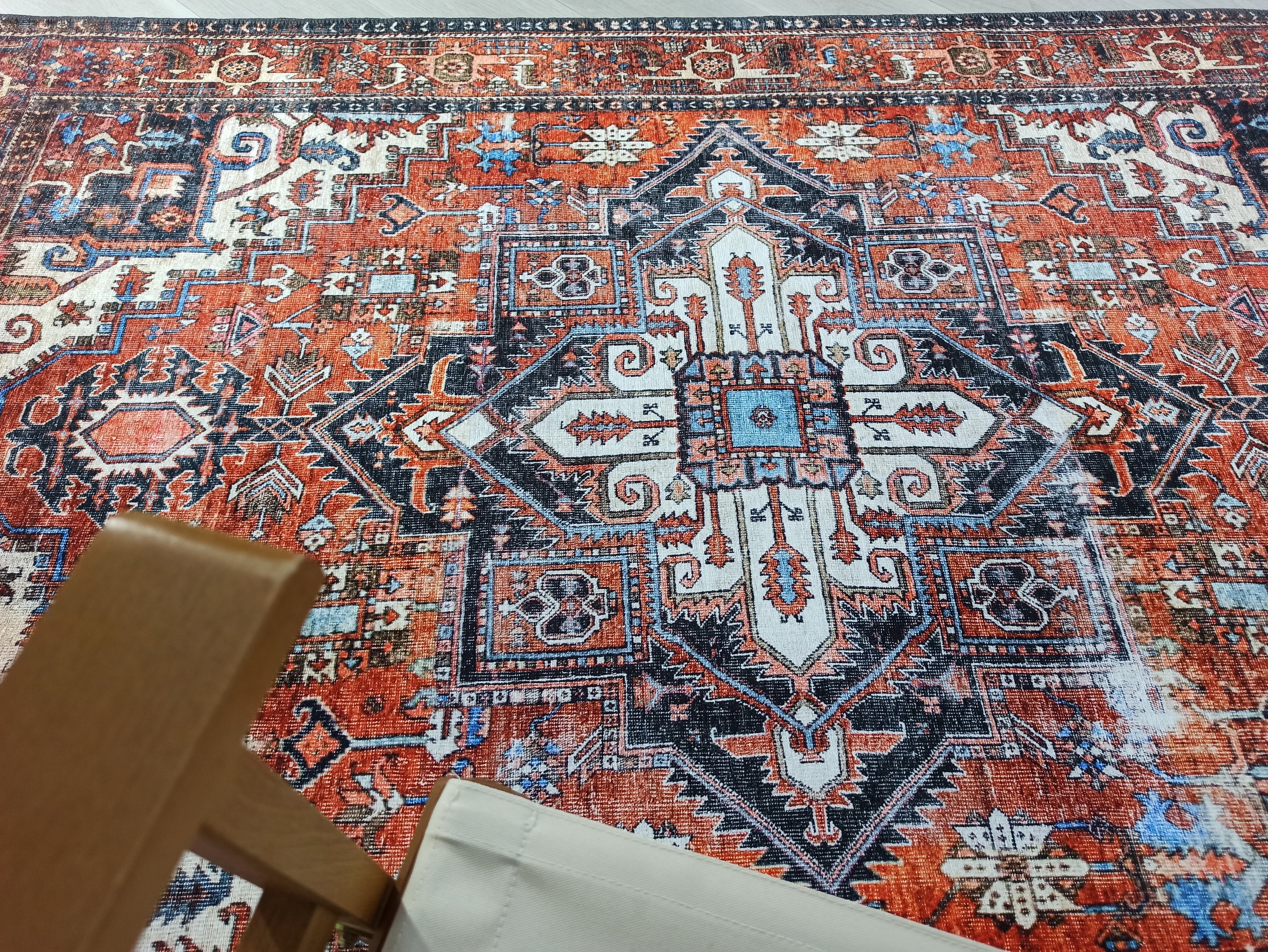 Talya Rug Terracotta Brunt Orange Persian Rug