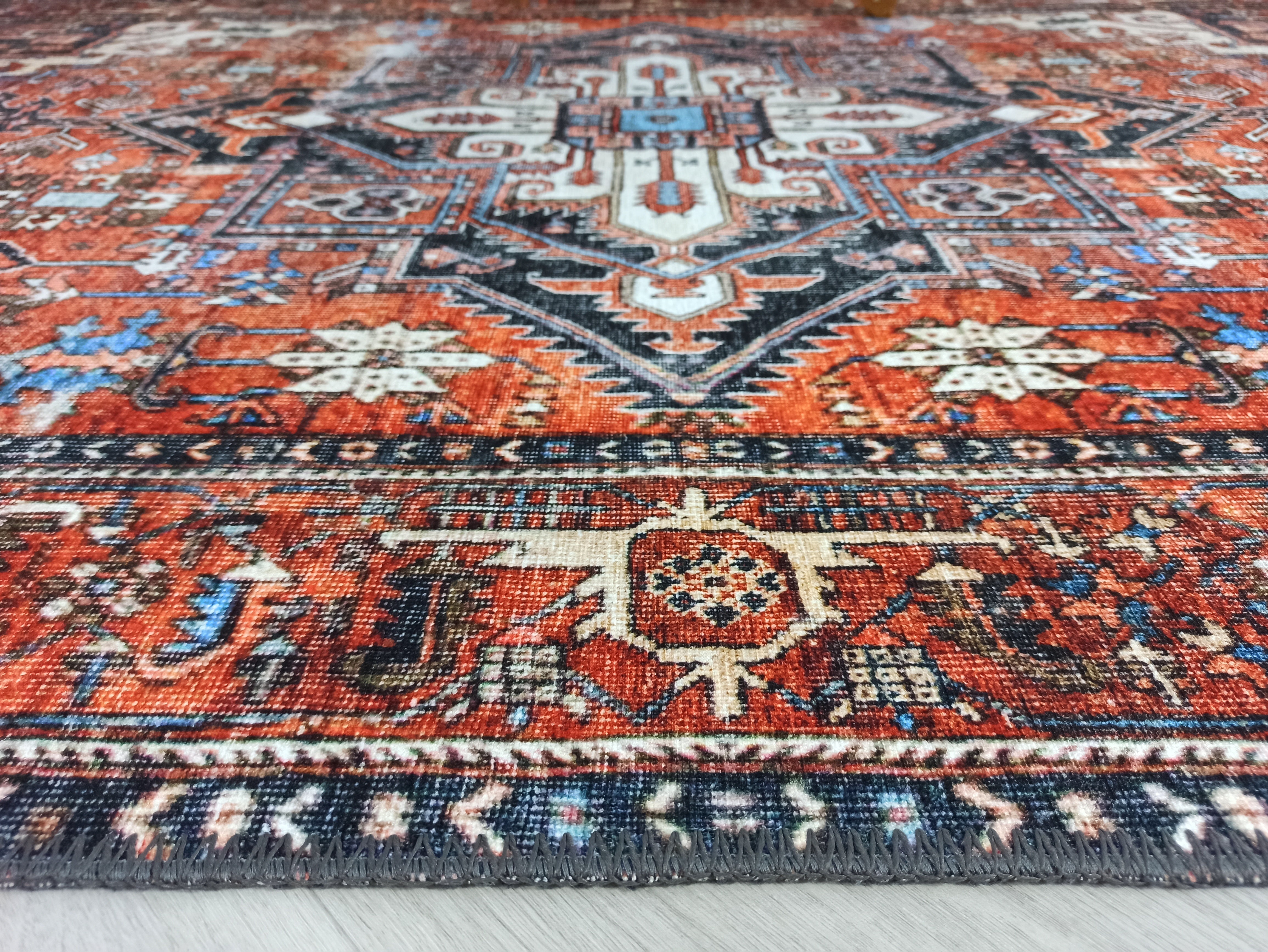 Talya Rug Terracotta Brunt Orange Persian Rug