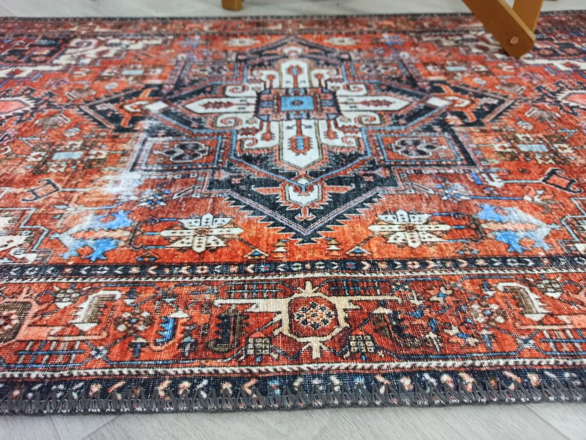 Talya Rug Terracotta Brunt Orange Persian Rug