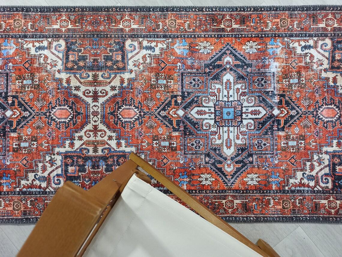 Talya Rug Terracotta Brunt Orange Persian Rug