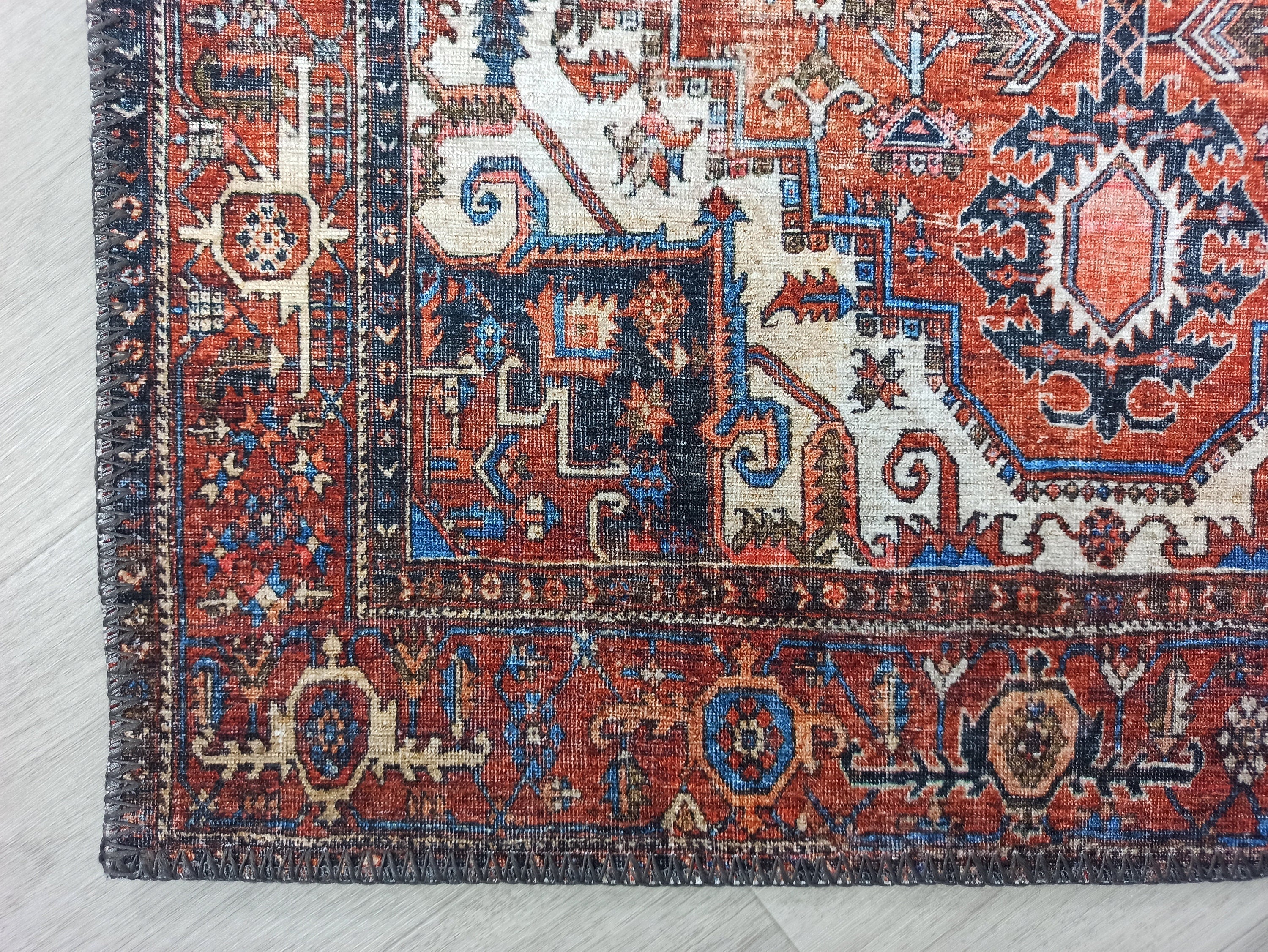 Talya Rug Terracotta Brunt Orange Persian Rug