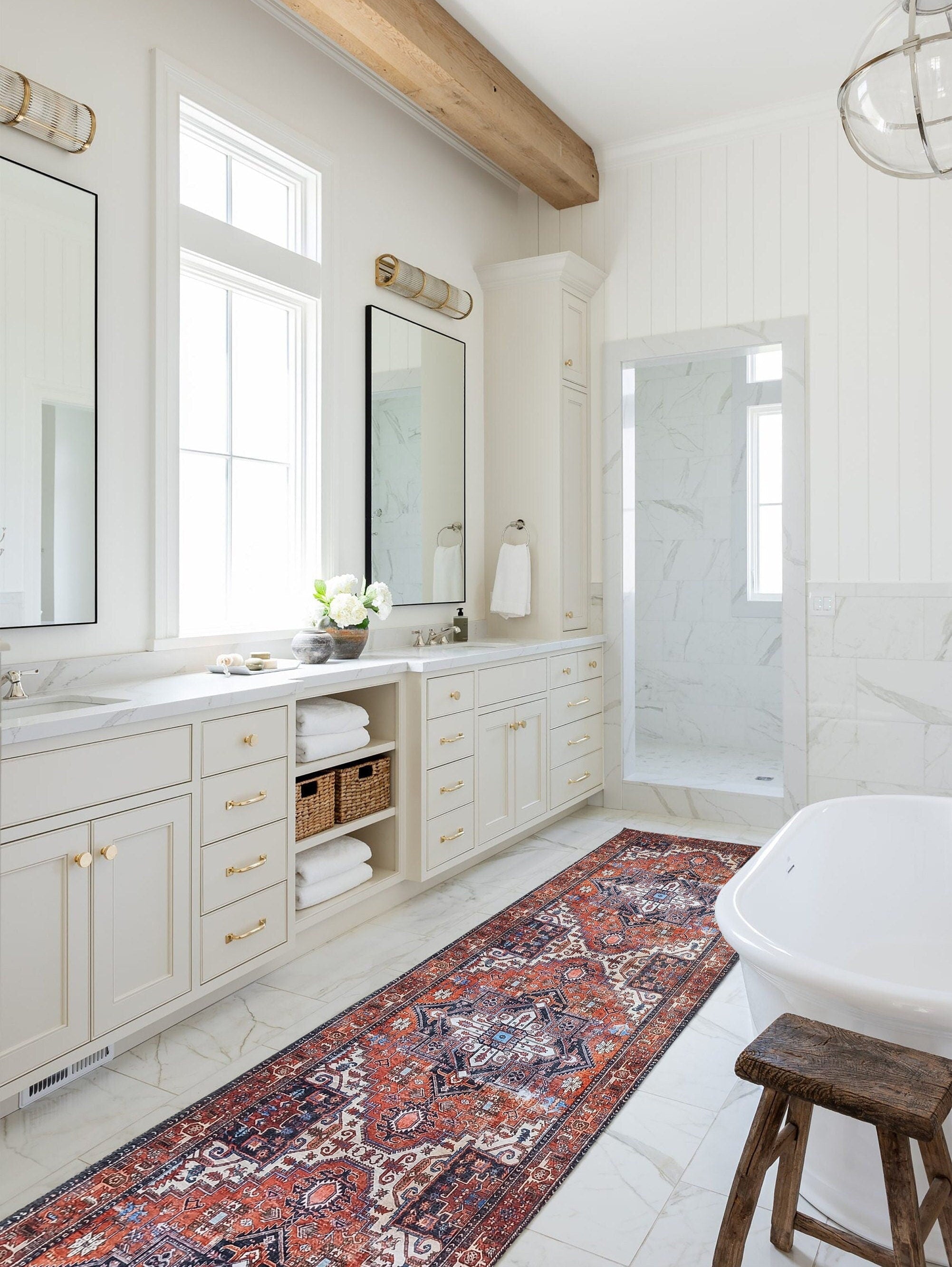 Talya Rug Terracotta Brunt Orange Persian Rug