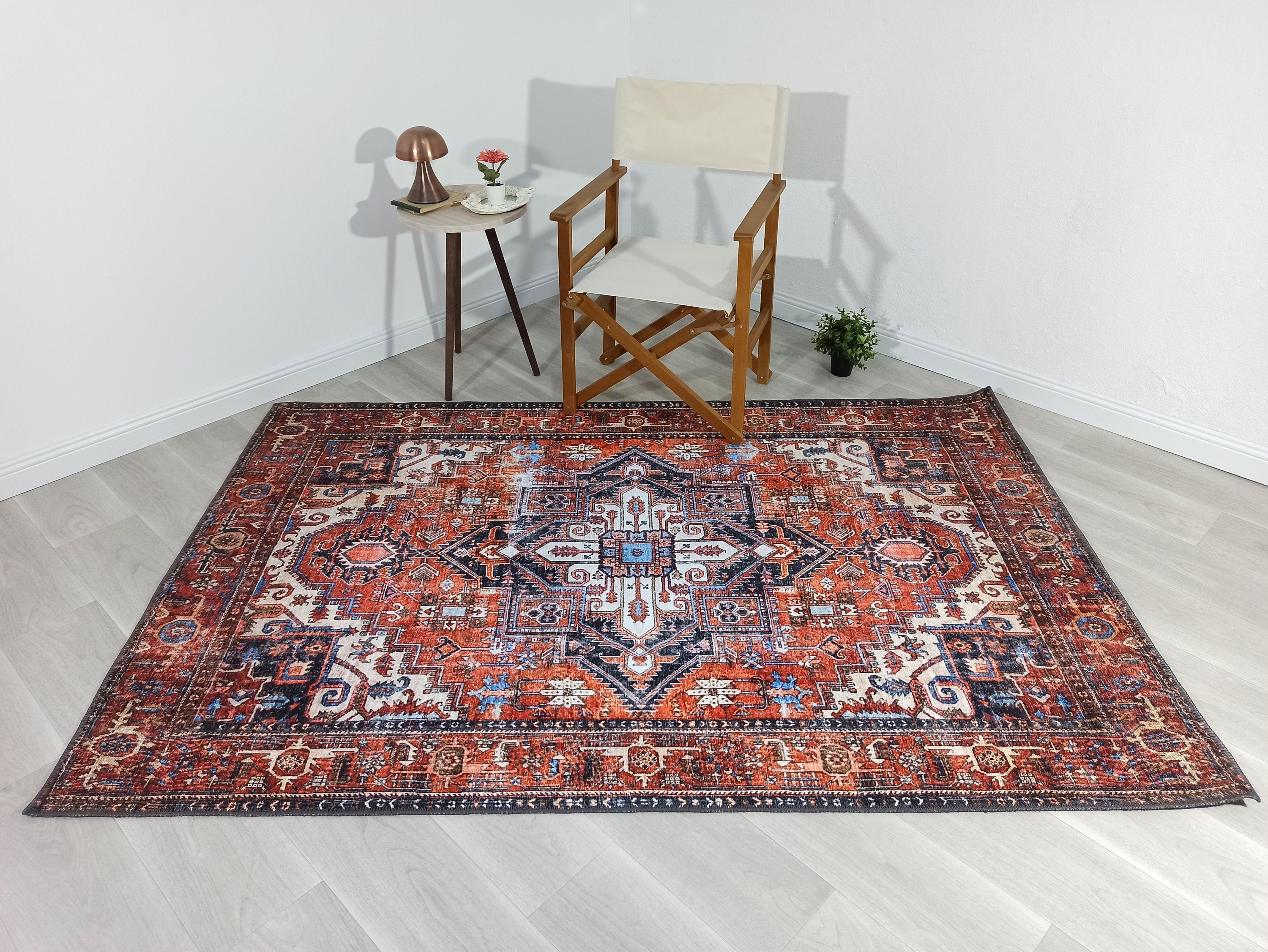 Talya Rug Terracotta Brunt Orange Persian Rug
