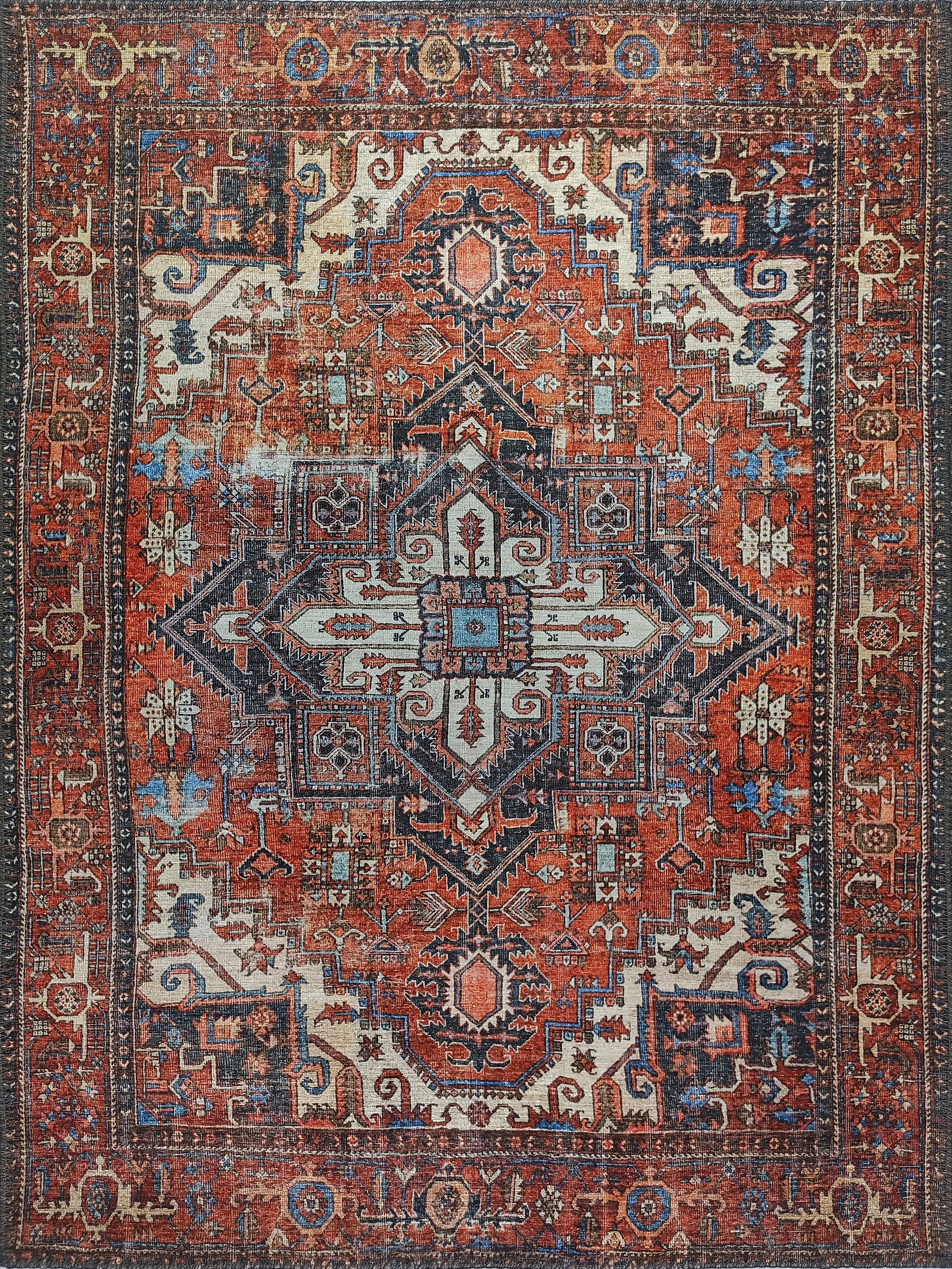 Talya Rug Terracotta Brunt Orange Persian Rug