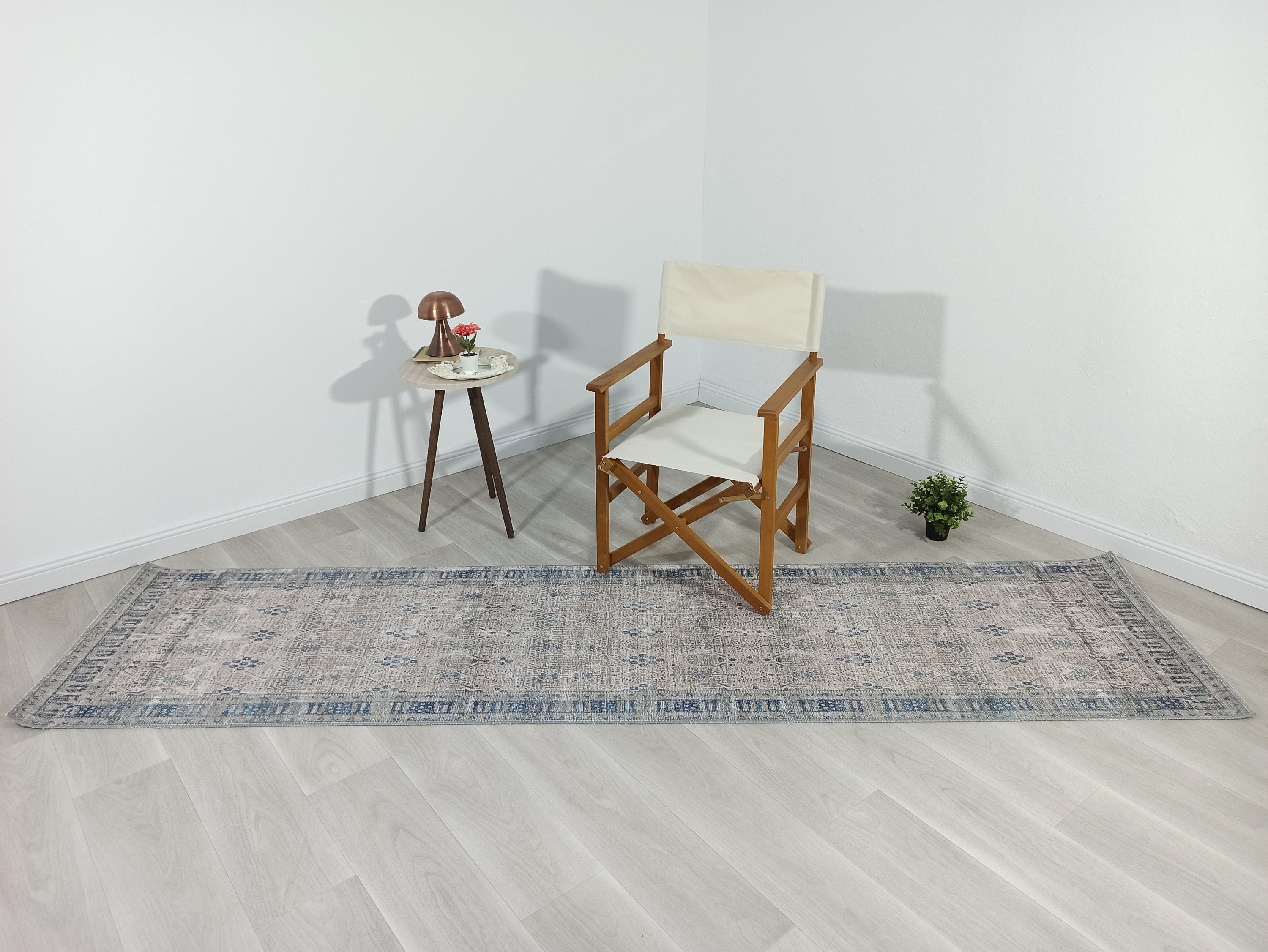 Tiana Rug Neutral Turkish Faded Gray Blue Rug