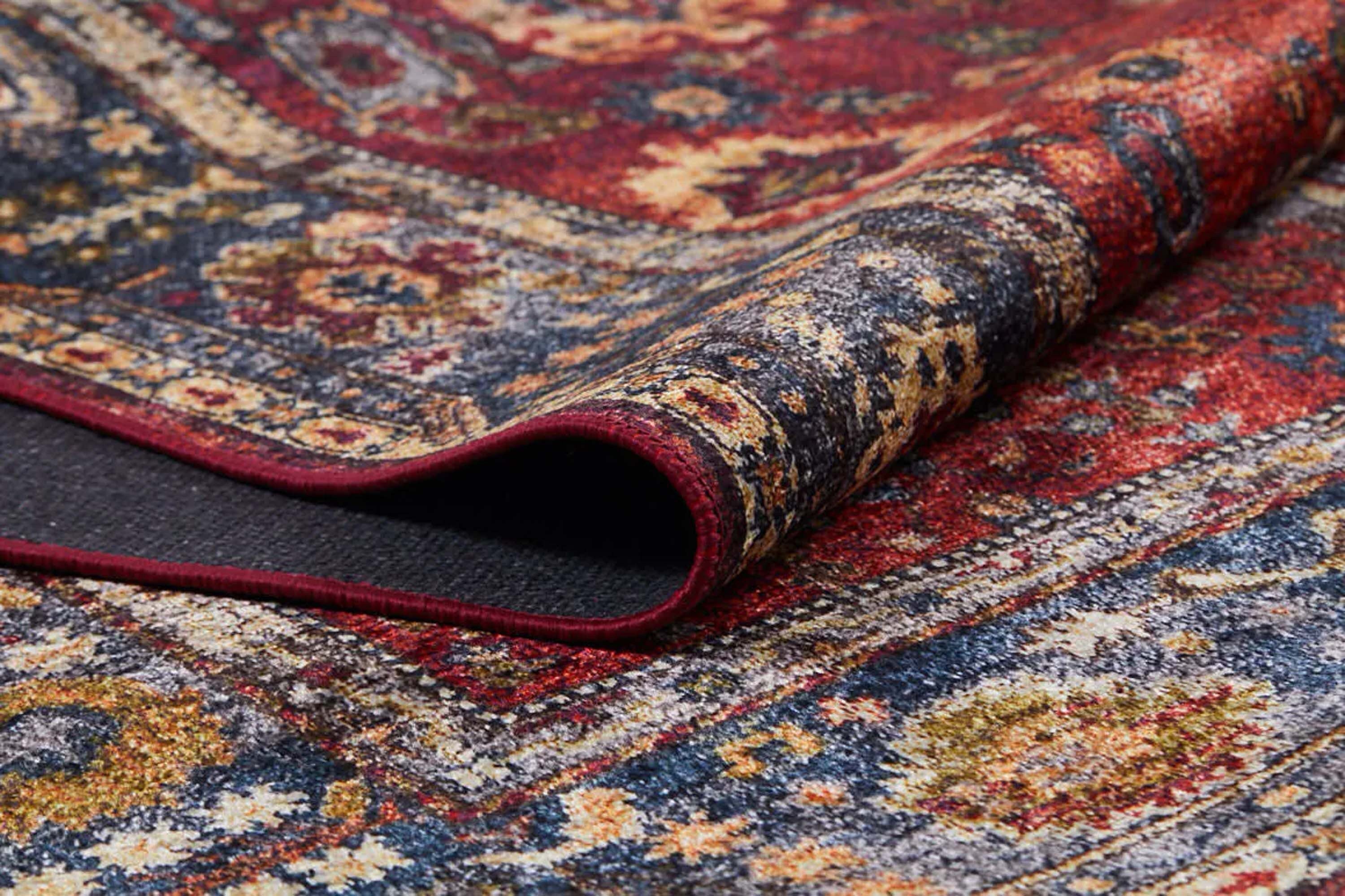 Tima Turkish Oushak Dark Red Rug