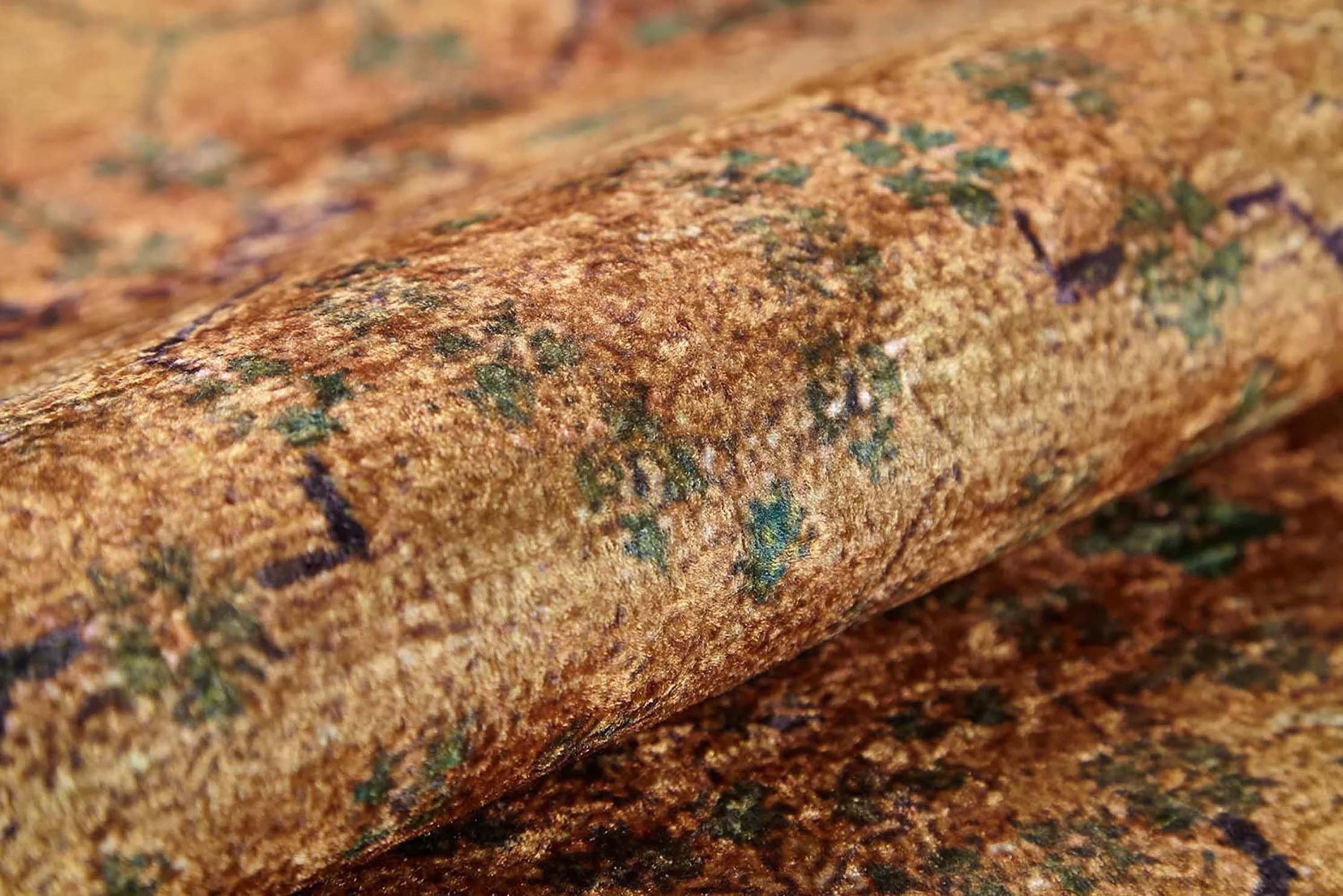 Tuni Traditional Oushak brownish yellow Turkish Rug