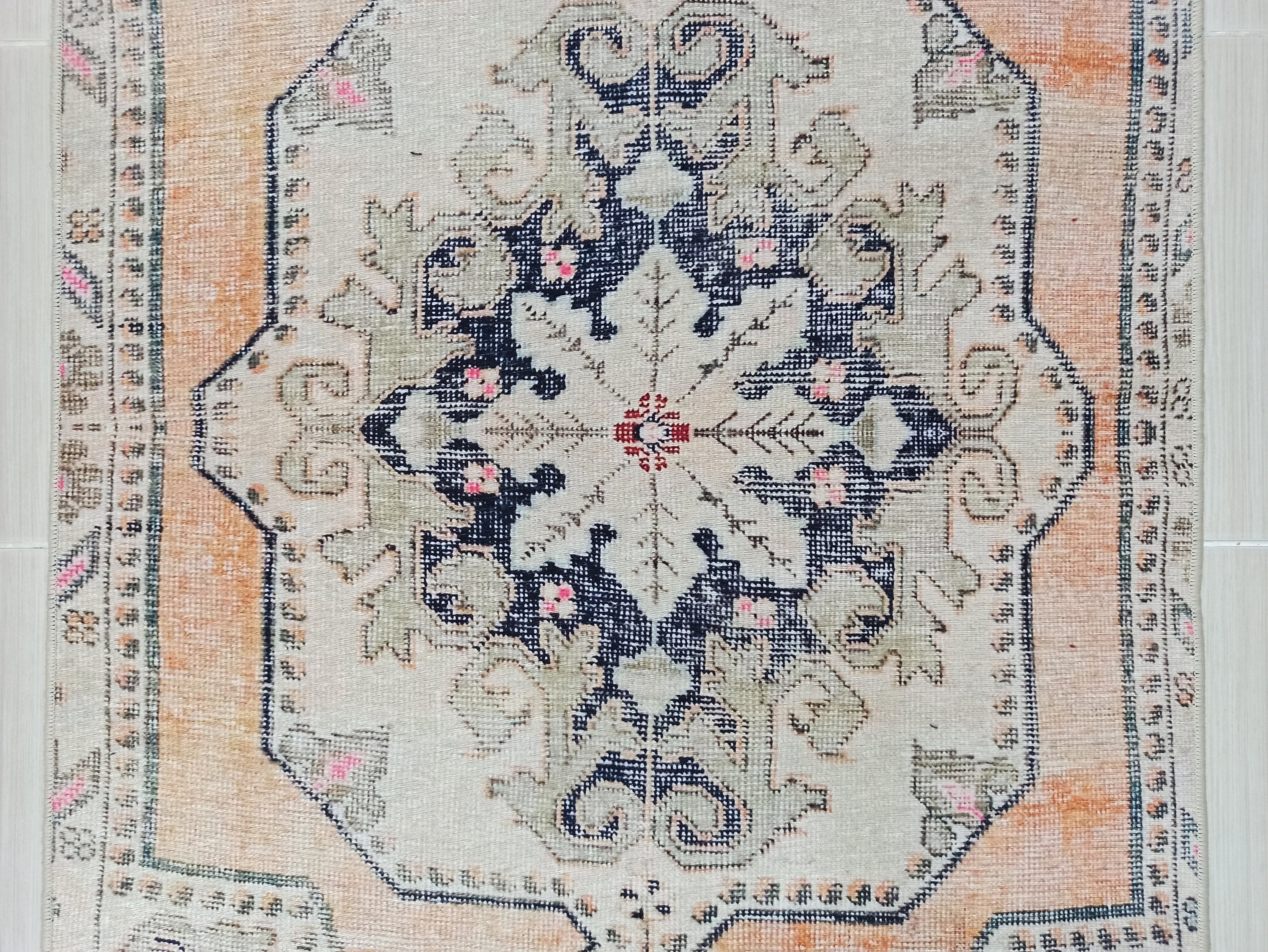 Varo Turkish Blush Orange Beige Runner Rug