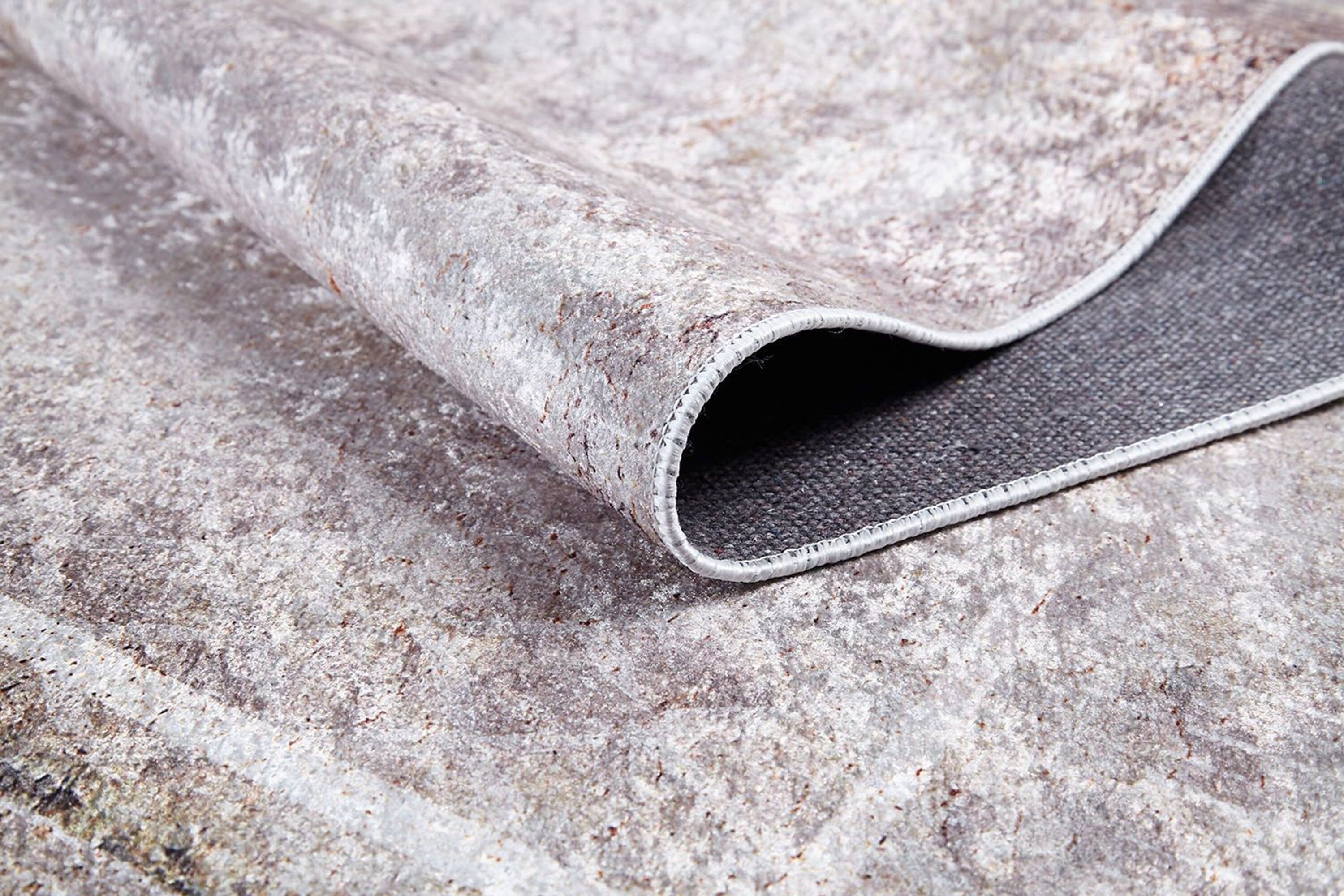 Vena Neutral Turkish Muted Beige Pearl White Rug