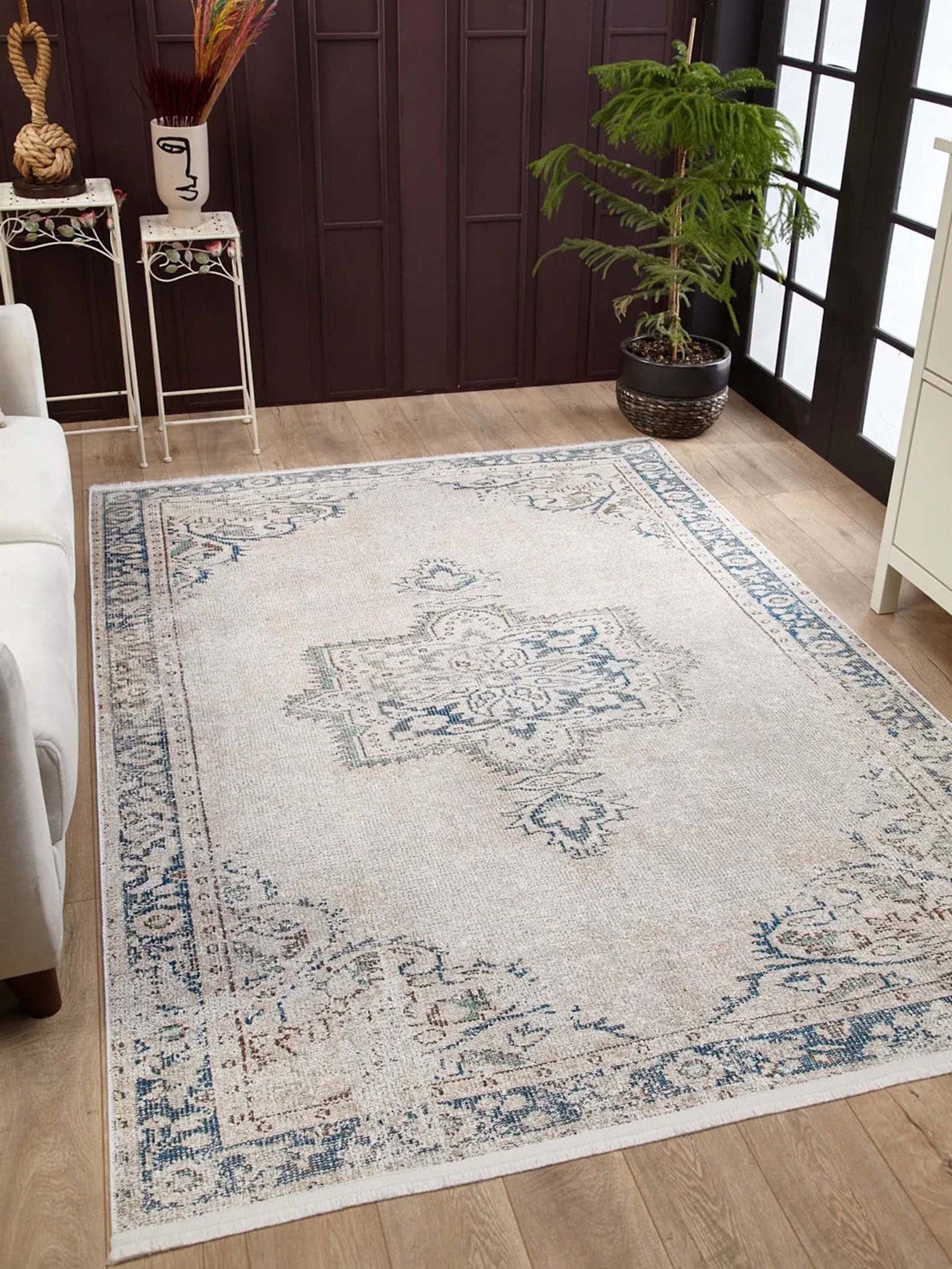 Vida Neutral Turkish Faded Gray Rug