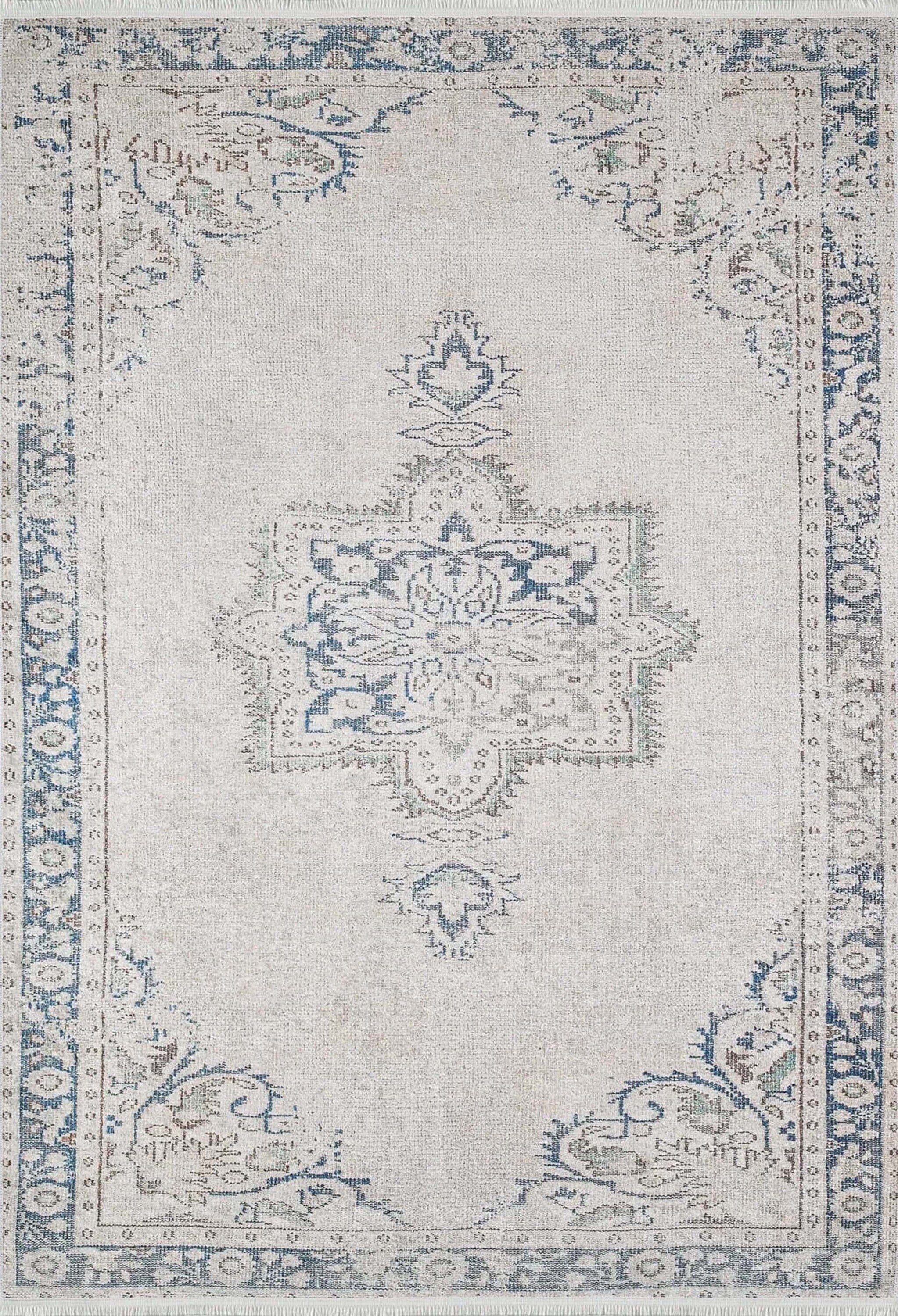 Vida Neutral Turkish Faded Gray Rug