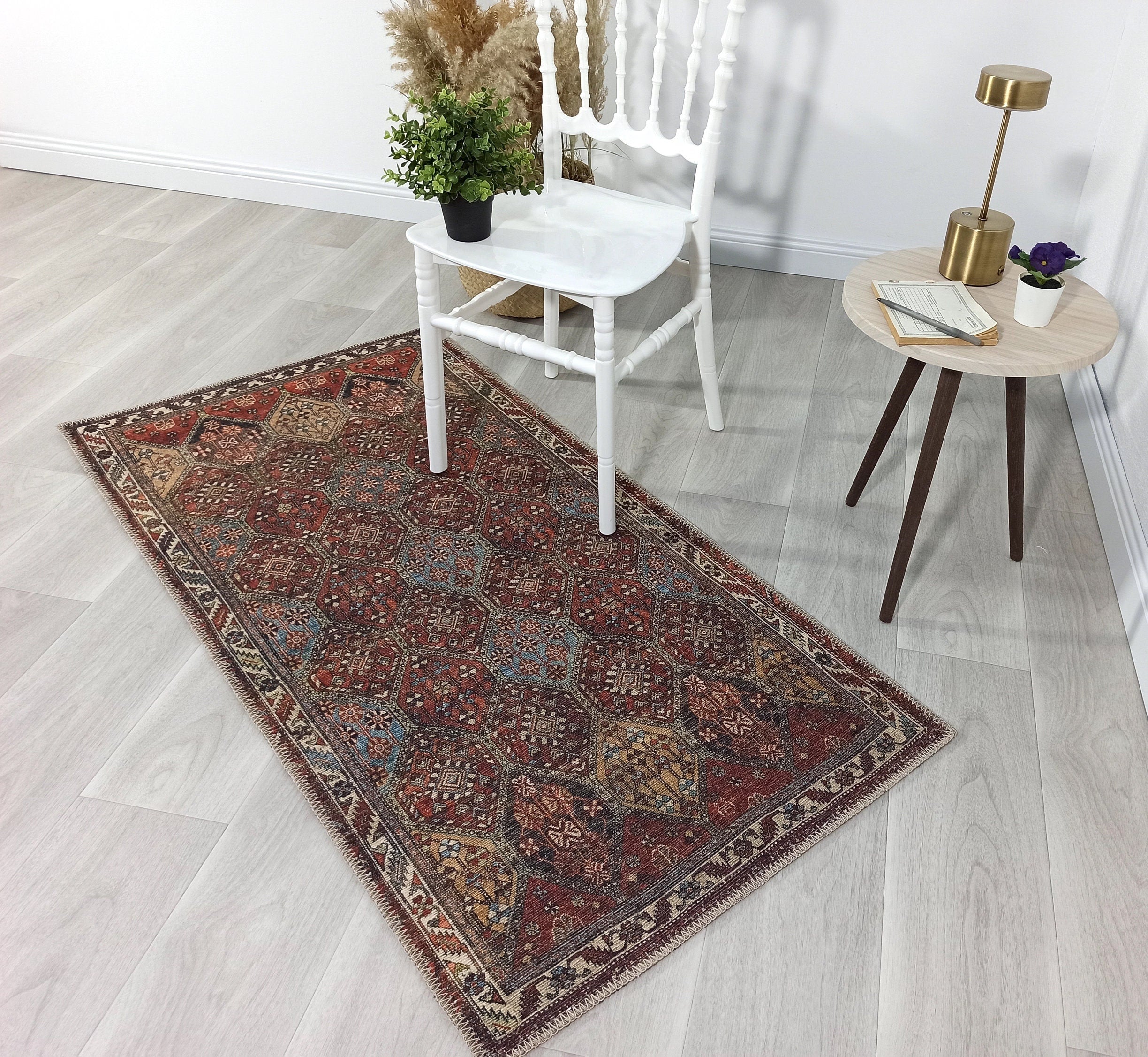 Viona Turkish Brown earth tone Oushak Rug