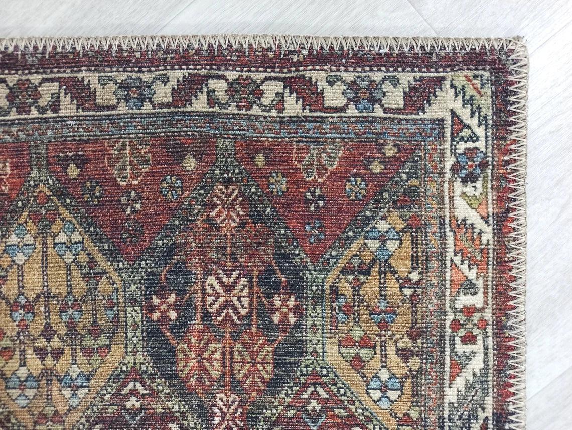 Viona Turkish Brown earth tone Oushak Rug