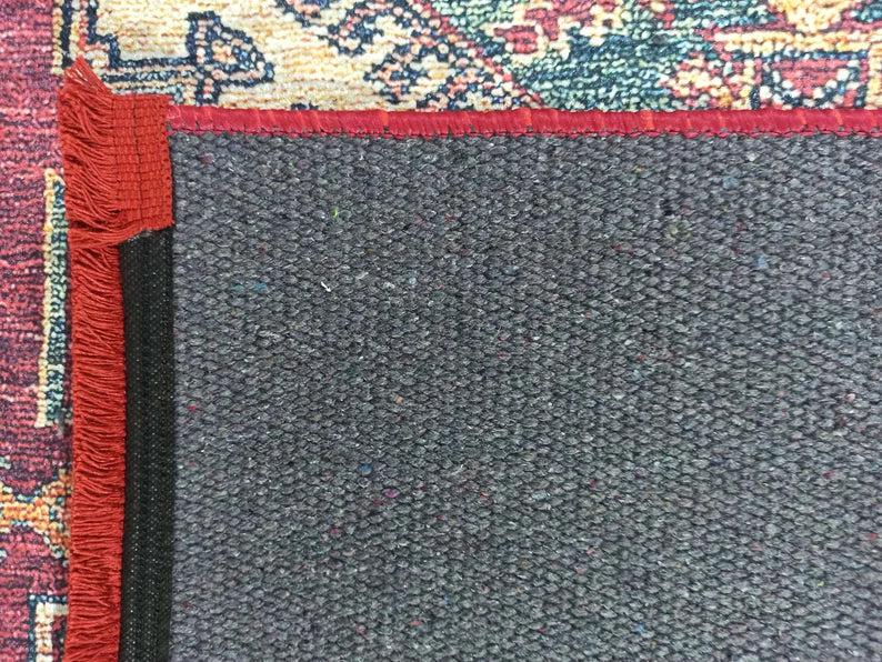 Yaren Turkish Dark Red Burgundy Rug