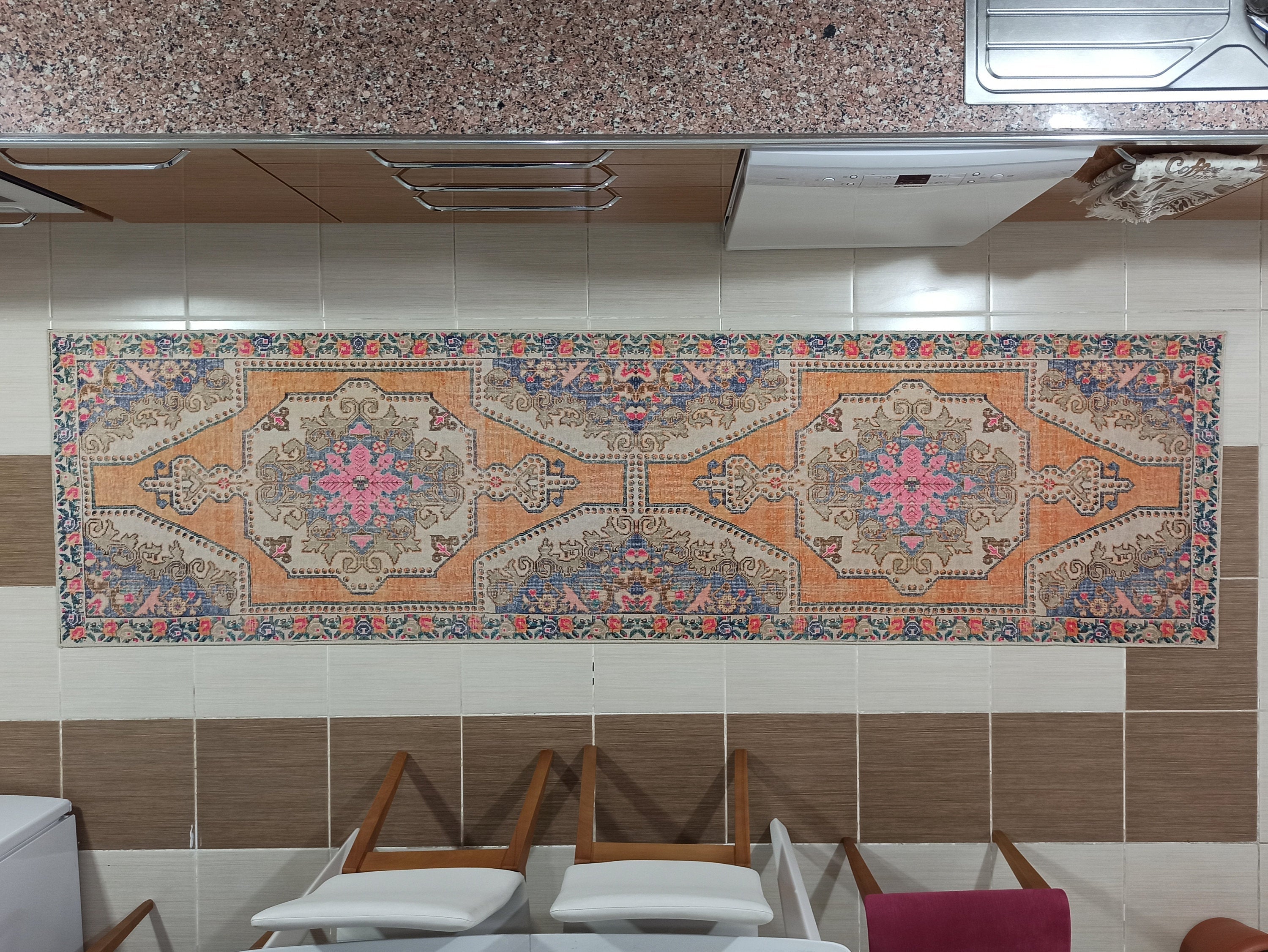 Zaya Bohemian Turkish Orange Beige Runner