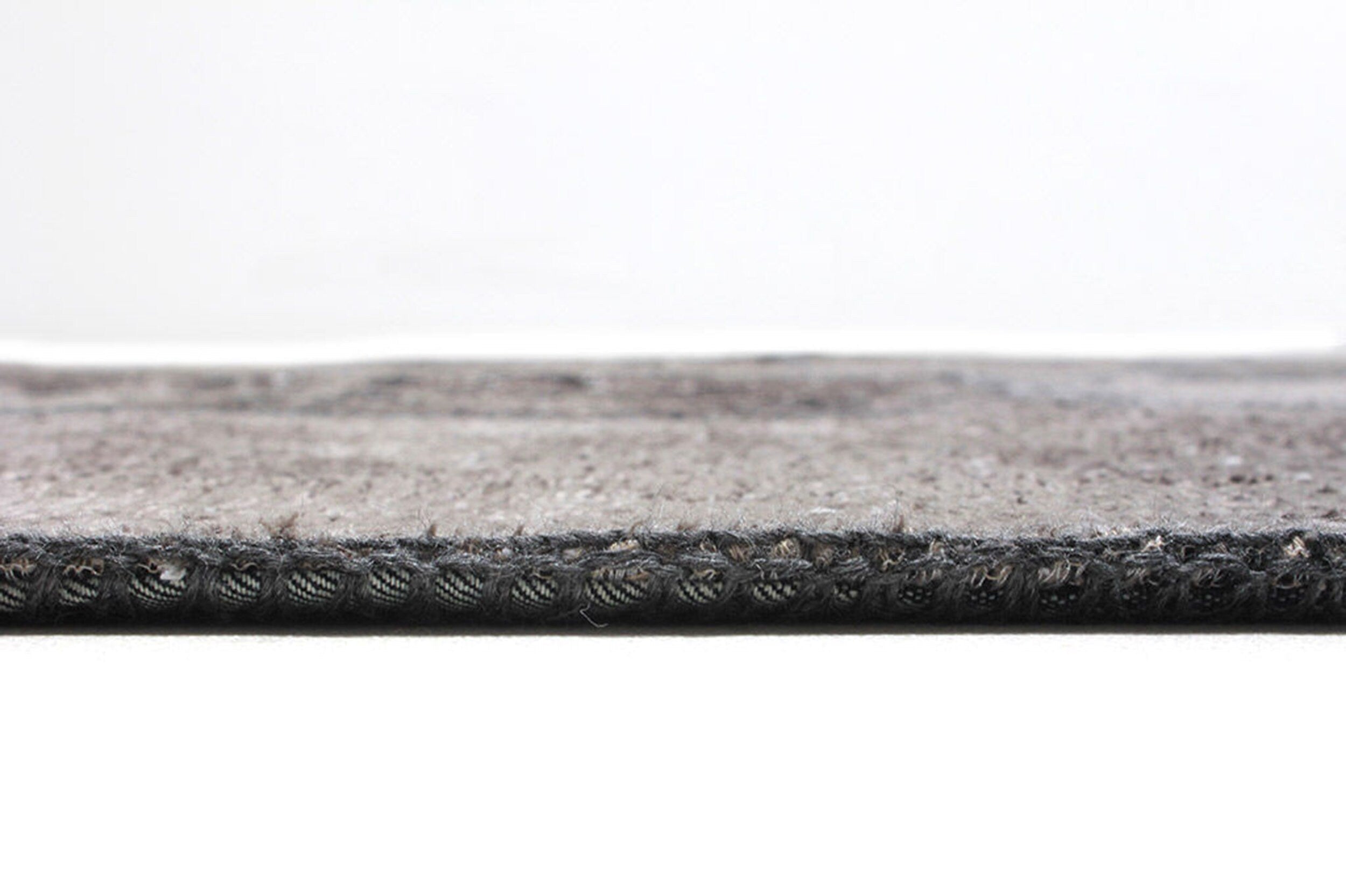 Zia Distressed Patchwork Vintage Gray Black Rug