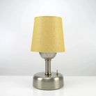 8-inch Vintage Silver Cordless LED Table Lamp
