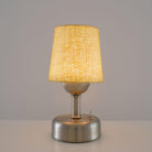 8-inch Vintage Silver Cordless LED Table Lamp